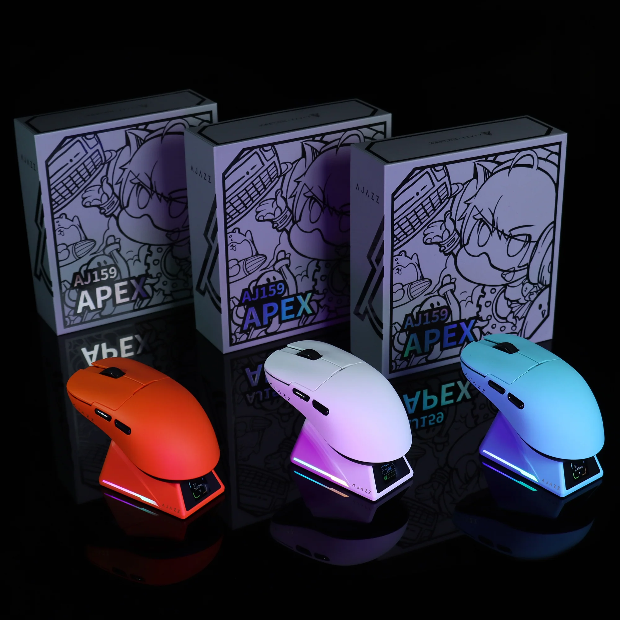 ATTACK SHARK x AJAZZ AJ159 APEX PAW3950 Triple Mode Gaming Mouse 8K 5 ATTACK SHARK x AJAZZ AJ159 APEX PAW3950 Triple Mode Gaming Mouse 8K