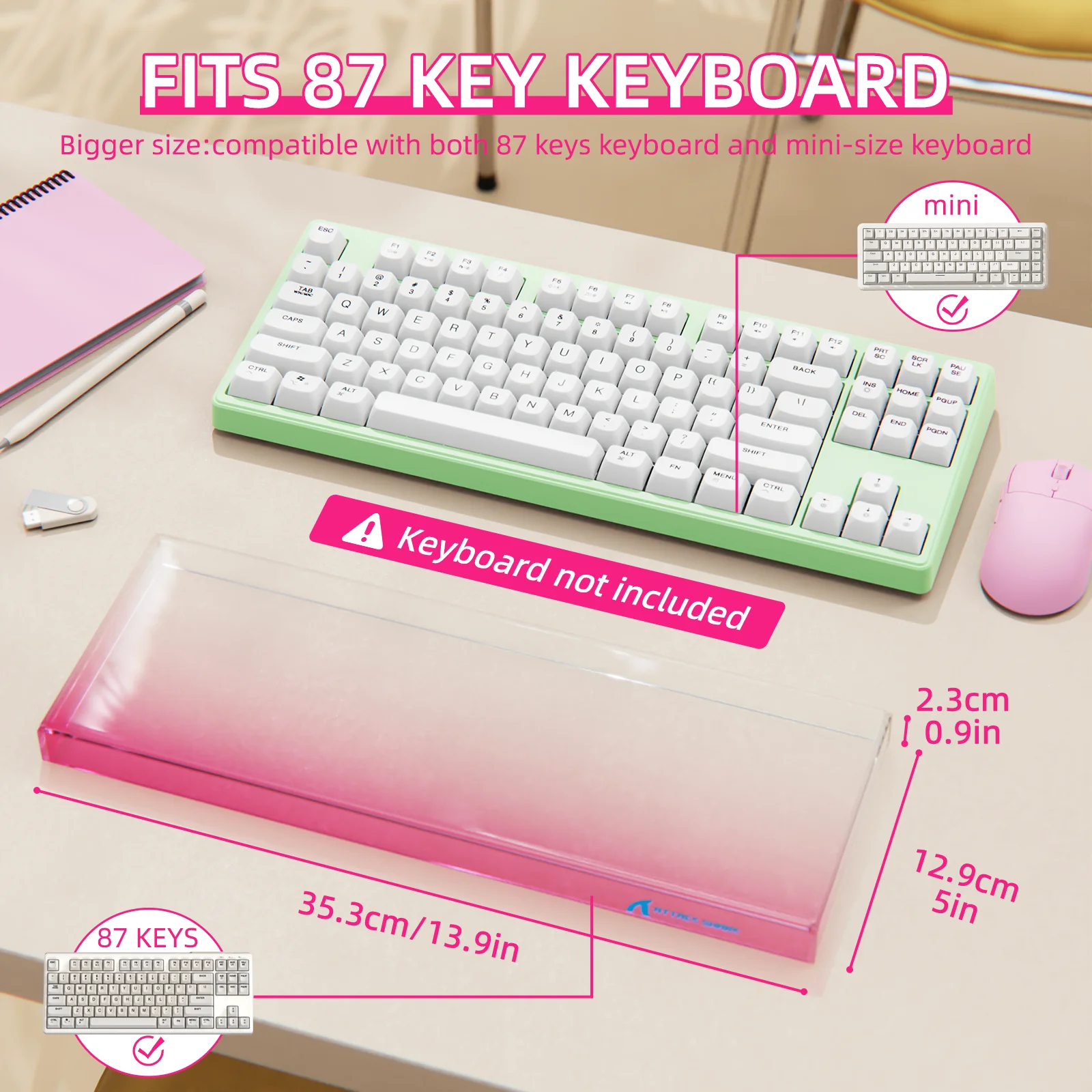 ATTACK SHARK 87 Keys Keyboard Dust Cover 11 ATTACK SHARK 87 Keys Keyboard Dust Cover