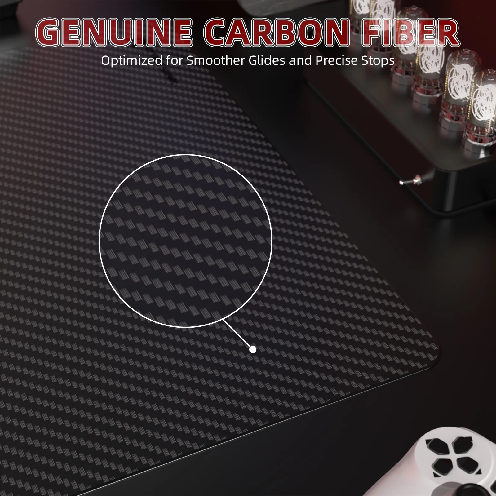 ATTACK SHARK CM04 Genuine Carbon Fiber eSport Gaming Mousepad 12 ATTACK SHARK CM04 Genuine Carbon Fiber eSport Gaming Mousepad
