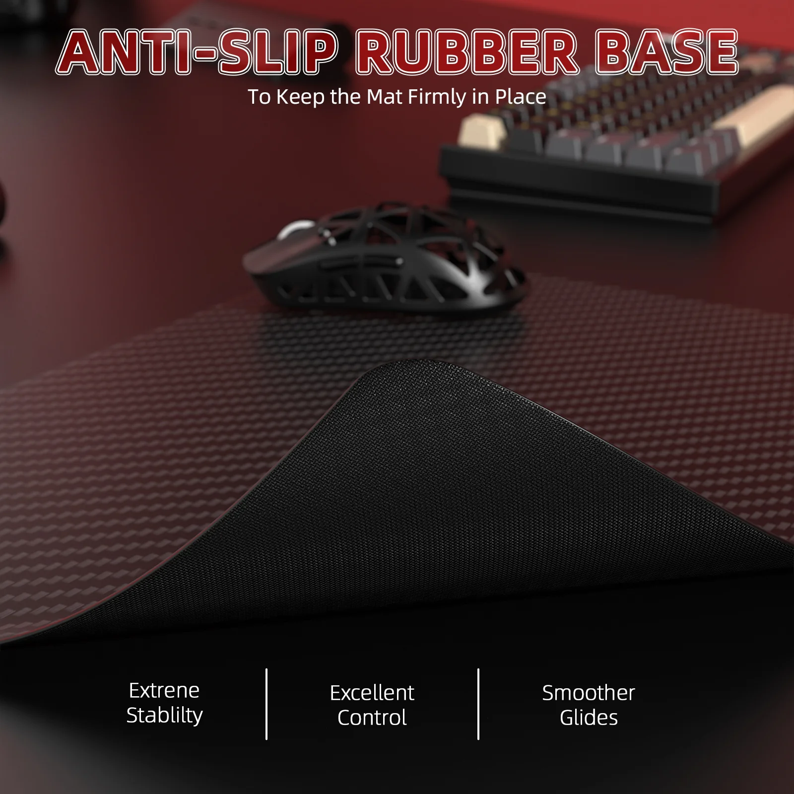 ATTACK SHARK CM04 Genuine Carbon Fiber eSport Gaming Mousepad 5 ATTACK SHARK CM04 Genuine Carbon Fiber eSport Gaming Mousepad