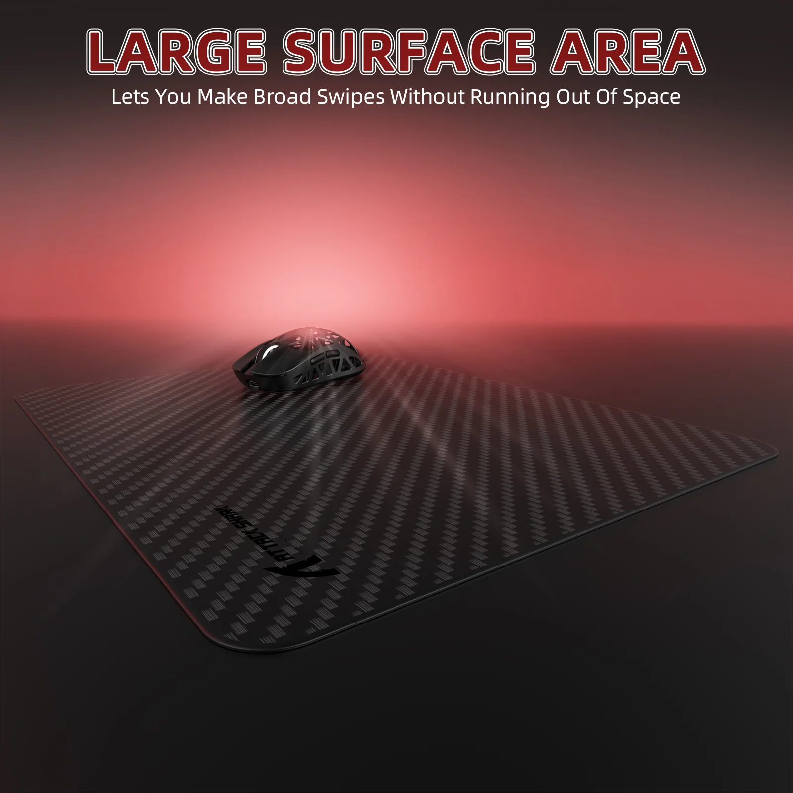 ATTACK SHARK CM04 Genuine Carbon Fiber eSport Gaming Mousepad 8 ATTACK SHARK CM04 Genuine Carbon Fiber eSport Gaming Mousepad