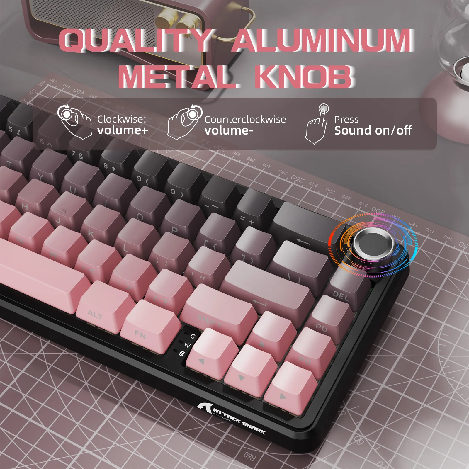 ATTACK SHARK X66 Wireless Mechanical Keyboard with 8K Coiled Cable 33 ATTACK SHARK X66 Wireless Mechanical Keyboard with 8K Coiled Cable