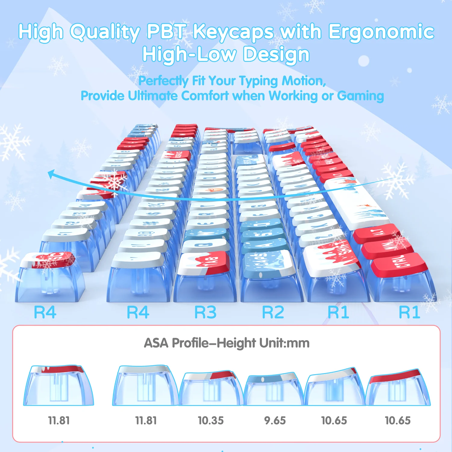 ATTACK SHARK 120 Keys PBT Dye-Sublimation Pudding Keycaps Set 16 ATTACK SHARK 120 Keys PBT Dye-Sublimation Pudding Keycaps Set