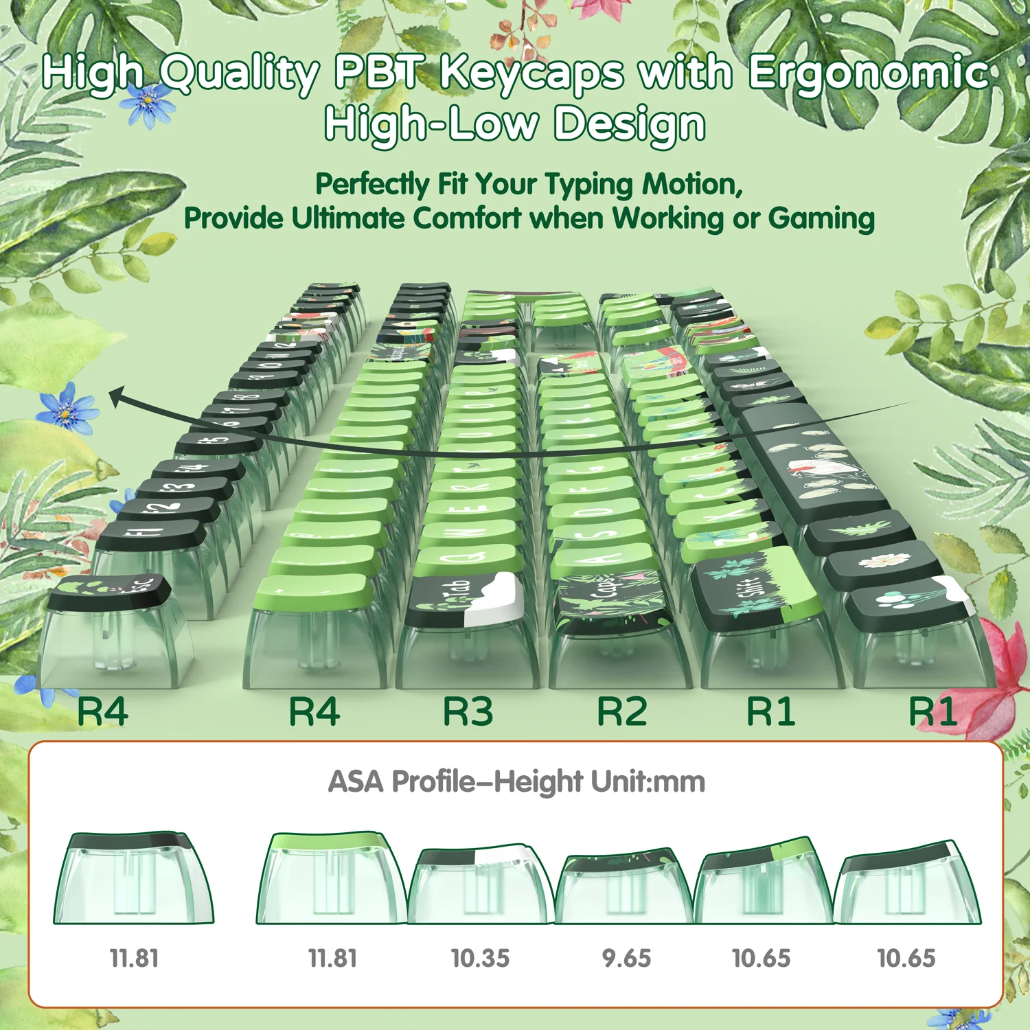 ATTACK SHARK 120 Keys PBT Dye-Sublimation Pudding Keycaps Set 22 ATTACK SHARK 120 Keys PBT Dye-Sublimation Pudding Keycaps Set