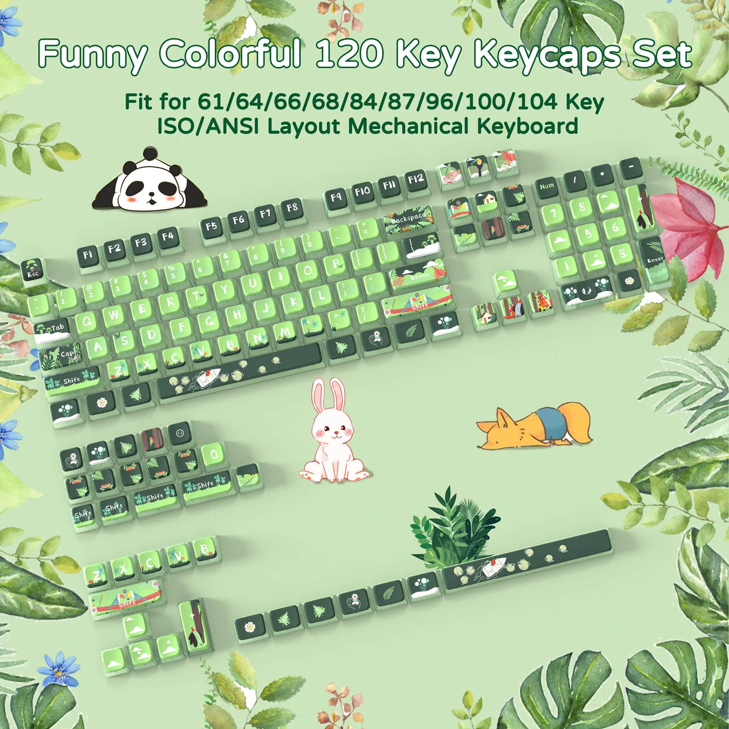 ATTACK SHARK 120 Keys PBT Dye-Sublimation Pudding Keycaps Set 26 ATTACK SHARK 120 Keys PBT Dye-Sublimation Pudding Keycaps Set