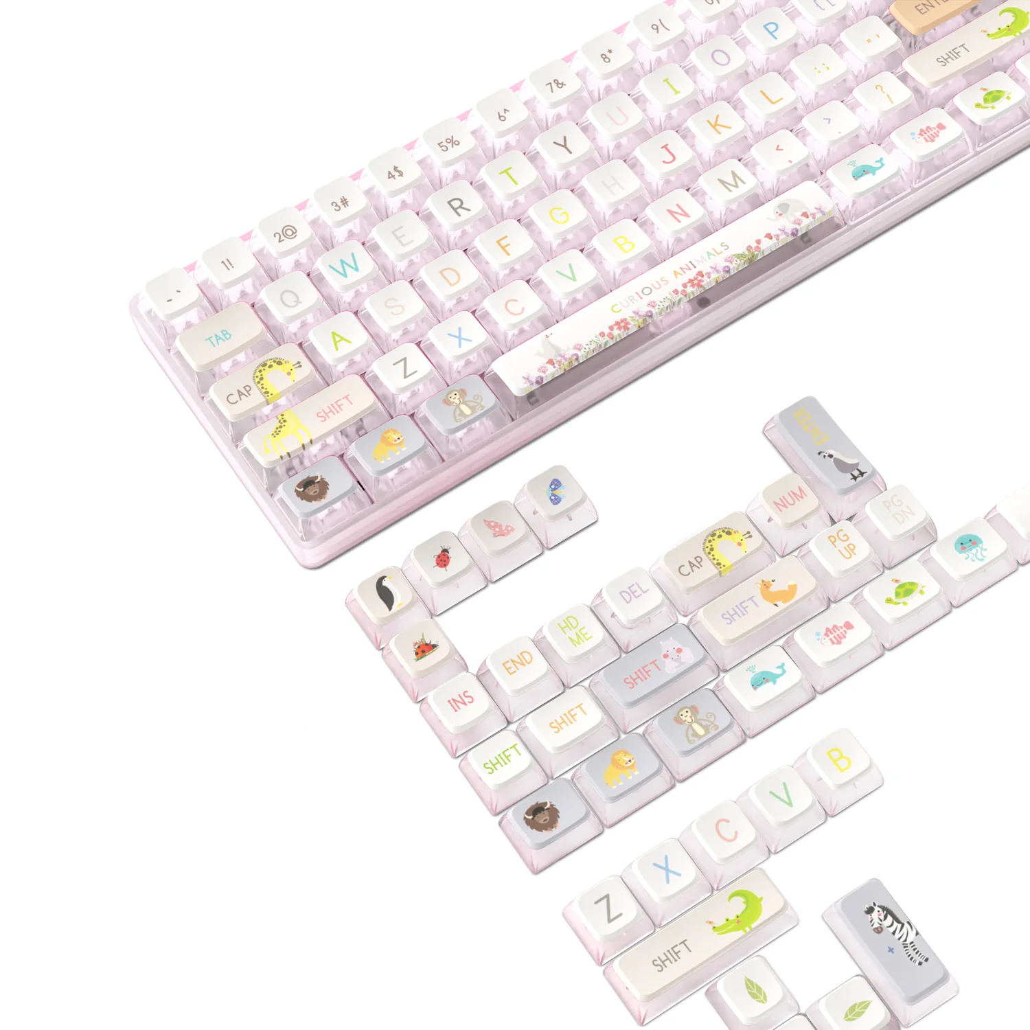 ATTACK SHARK 120 Keys PBT Dye-Sublimation Pudding Keycaps Set 27 ATTACK SHARK 120 Keys PBT Dye-Sublimation Pudding Keycaps Set