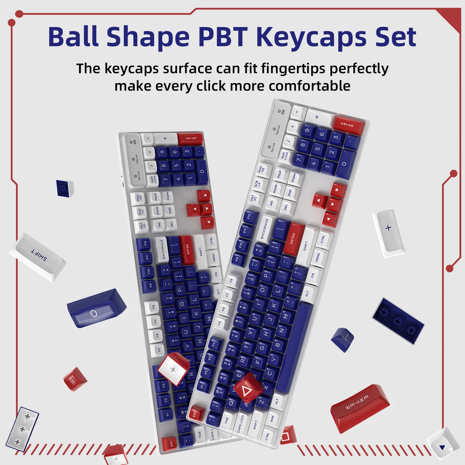 ATTACK SHARK 149 Keys PBT Keycaps Double Shot Full Keycap Set 11 ATTACK SHARK 149 Keys PBT Keycaps Double Shot Full Keycap Set