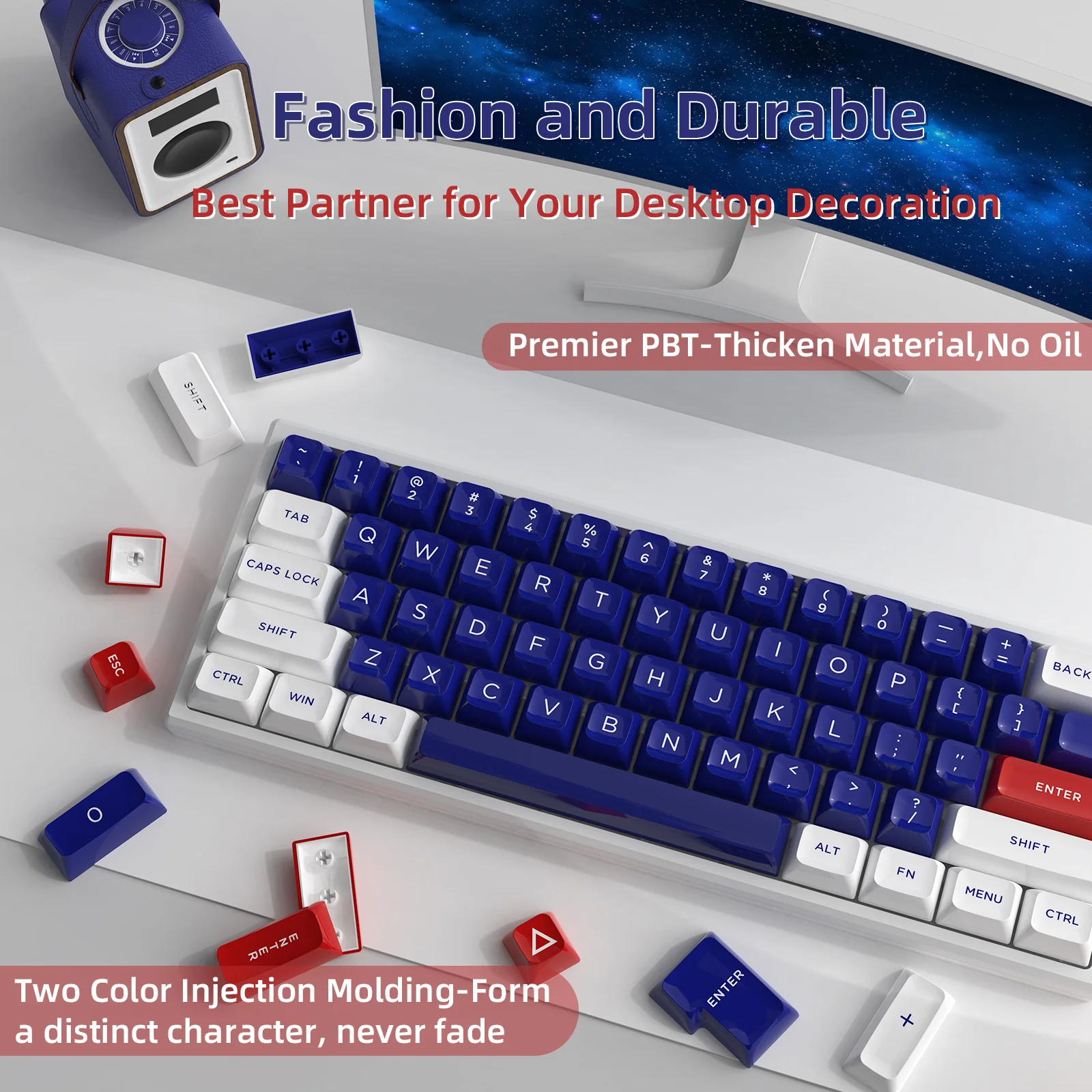 ATTACK SHARK 149 Keys PBT Keycaps Double Shot Full Keycap Set 14 ATTACK SHARK 149 Keys PBT Keycaps Double Shot Full Keycap Set