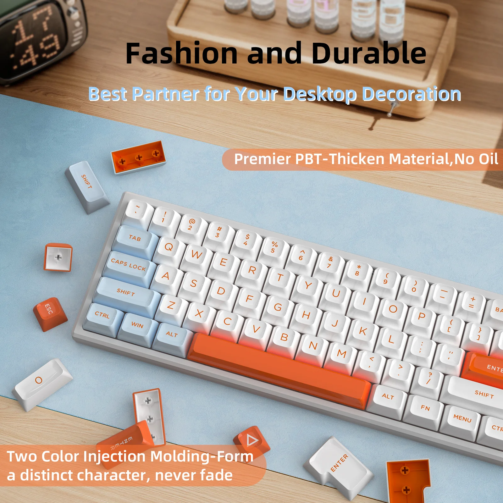 ATTACK SHARK 149 Keys PBT Keycaps Double Shot Full Keycap Set 16 ATTACK SHARK 149 Keys PBT Keycaps Double Shot Full Keycap Set