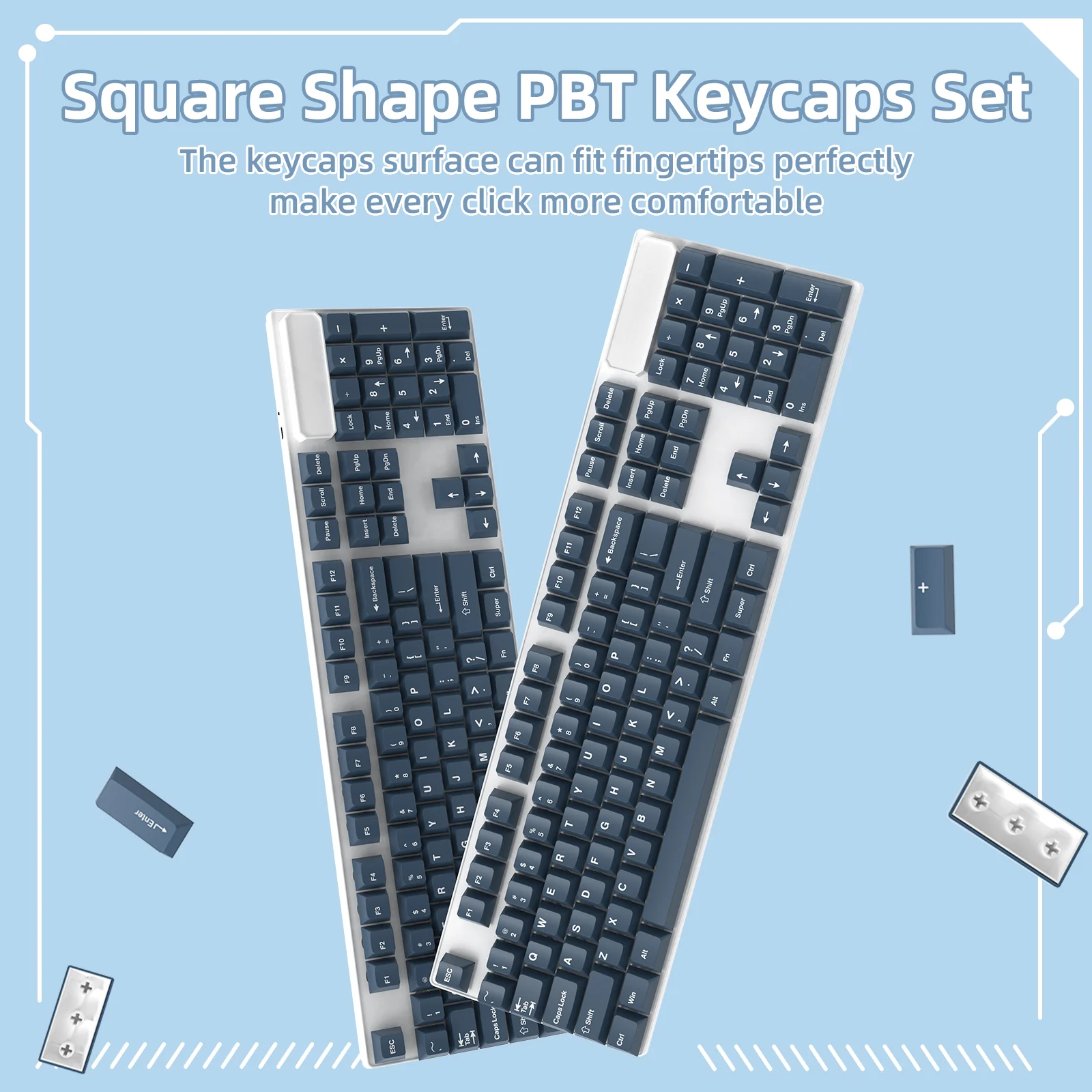 ATTACK SHARK PBT Keycaps Full Keycap Set 12 ATTACK SHARK PBT Keycaps Full Keycap Set