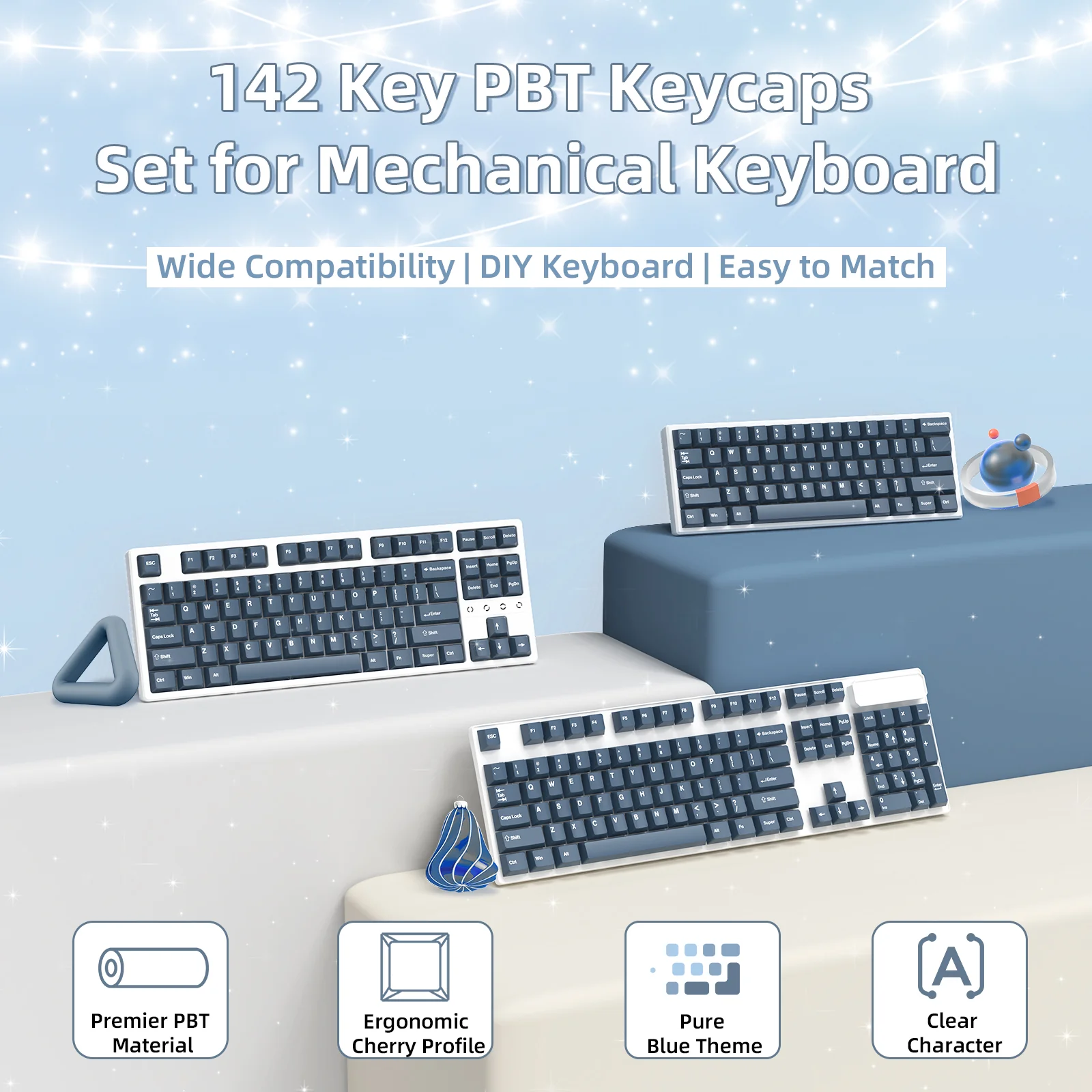 ATTACK SHARK PBT Keycaps Full Keycap Set 9 ATTACK SHARK PBT Keycaps Full Keycap Set