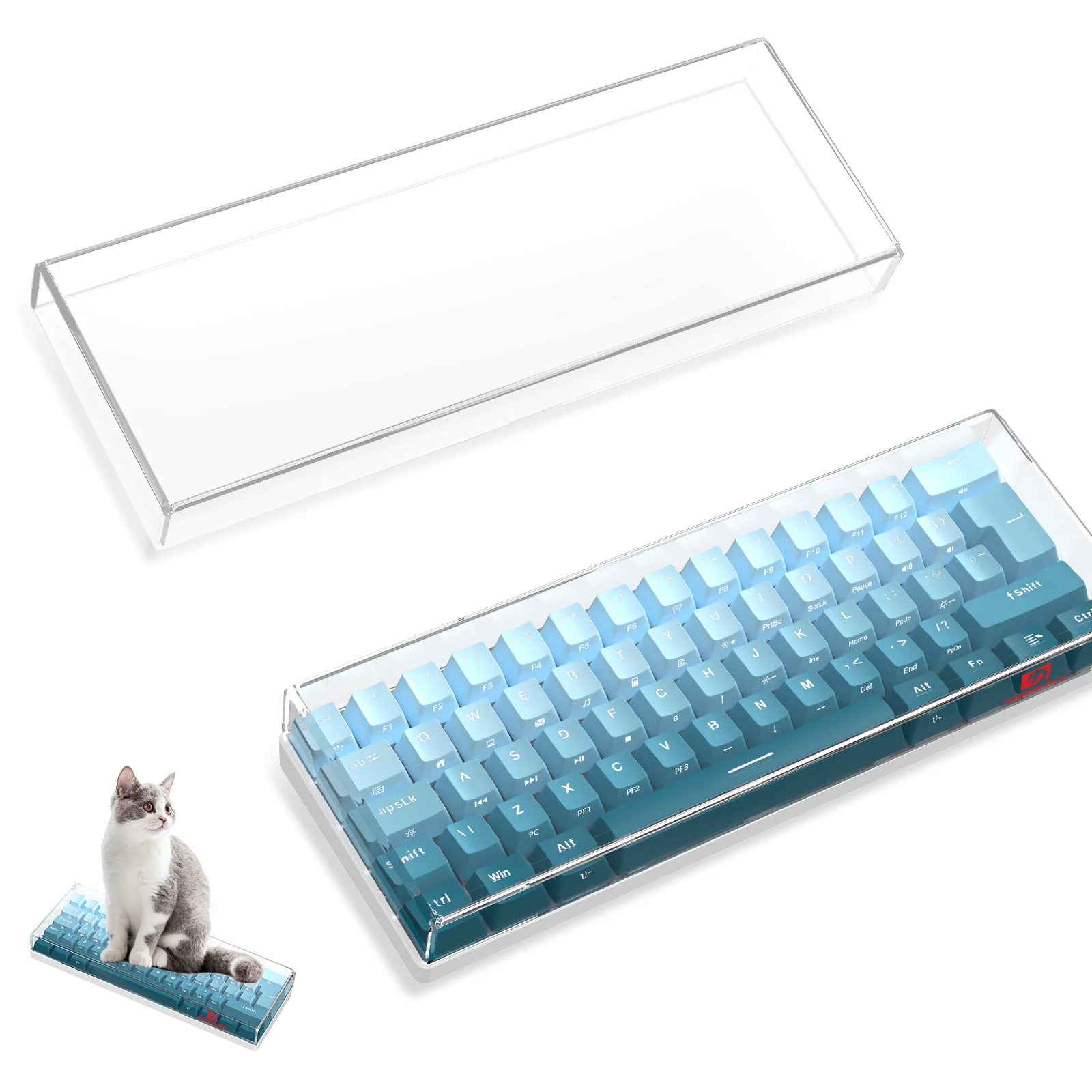 ATTACK SHARK x MAMBASNAKE 68-Key Keyboard Cover Fade Color 15 ATTACK SHARK x MAMBASNAKE 68-Key Keyboard Cover Fade Color