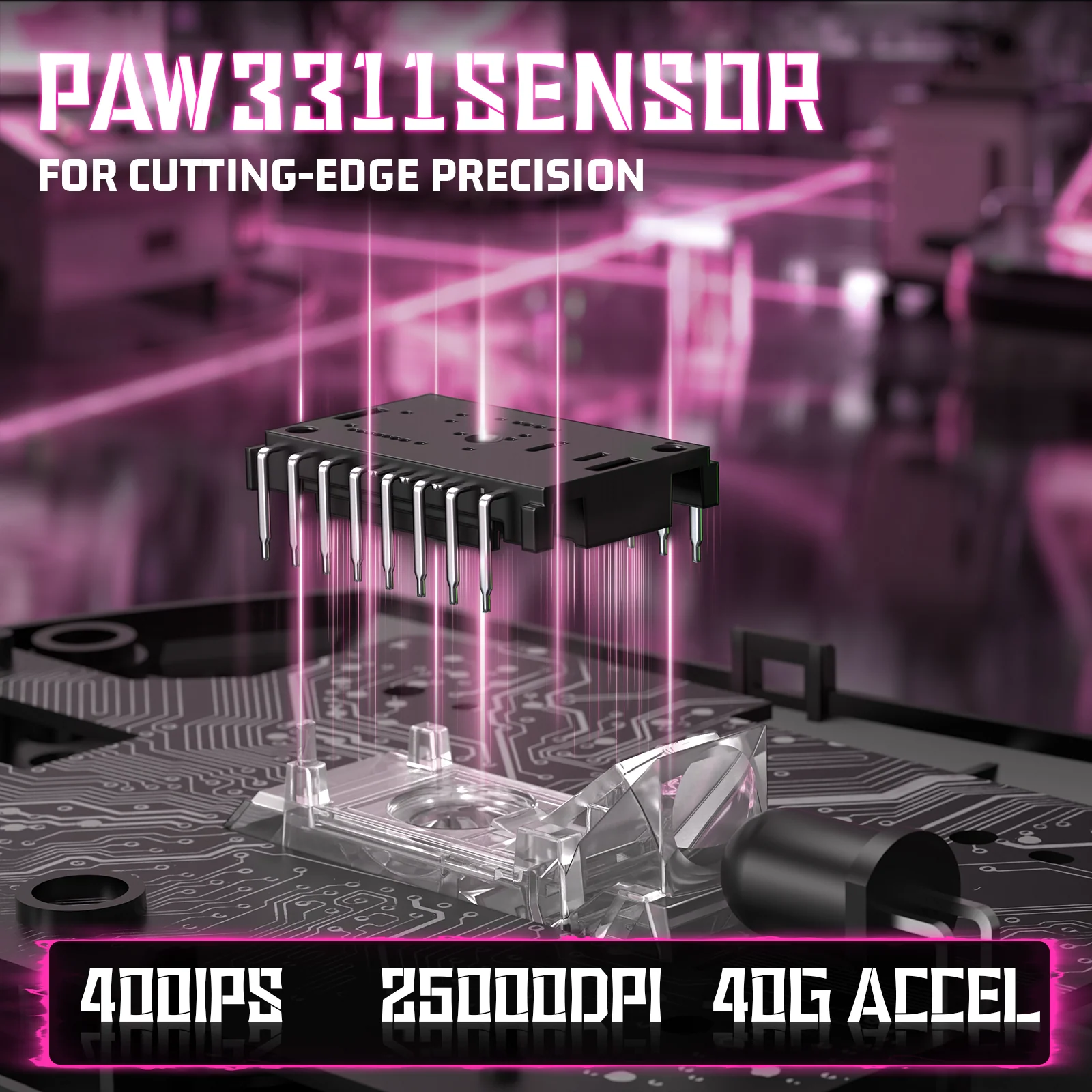 ATTACK SHARK V3 Ultra-Light Tri-Mode Gaming Mouse