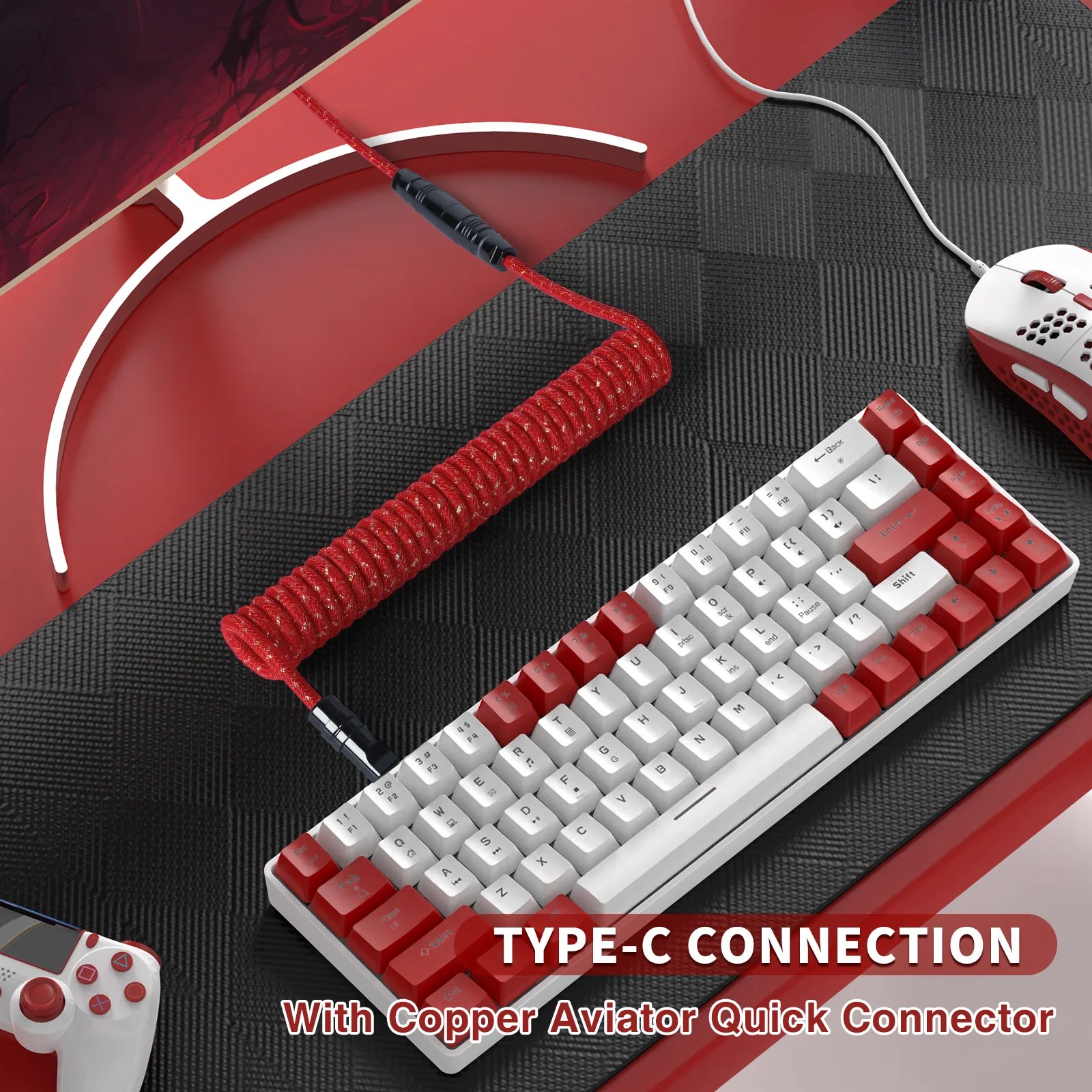 ATTACK SHARK C05 Coiled Cable 26 ATTACK SHARK C05 Coiled Cable