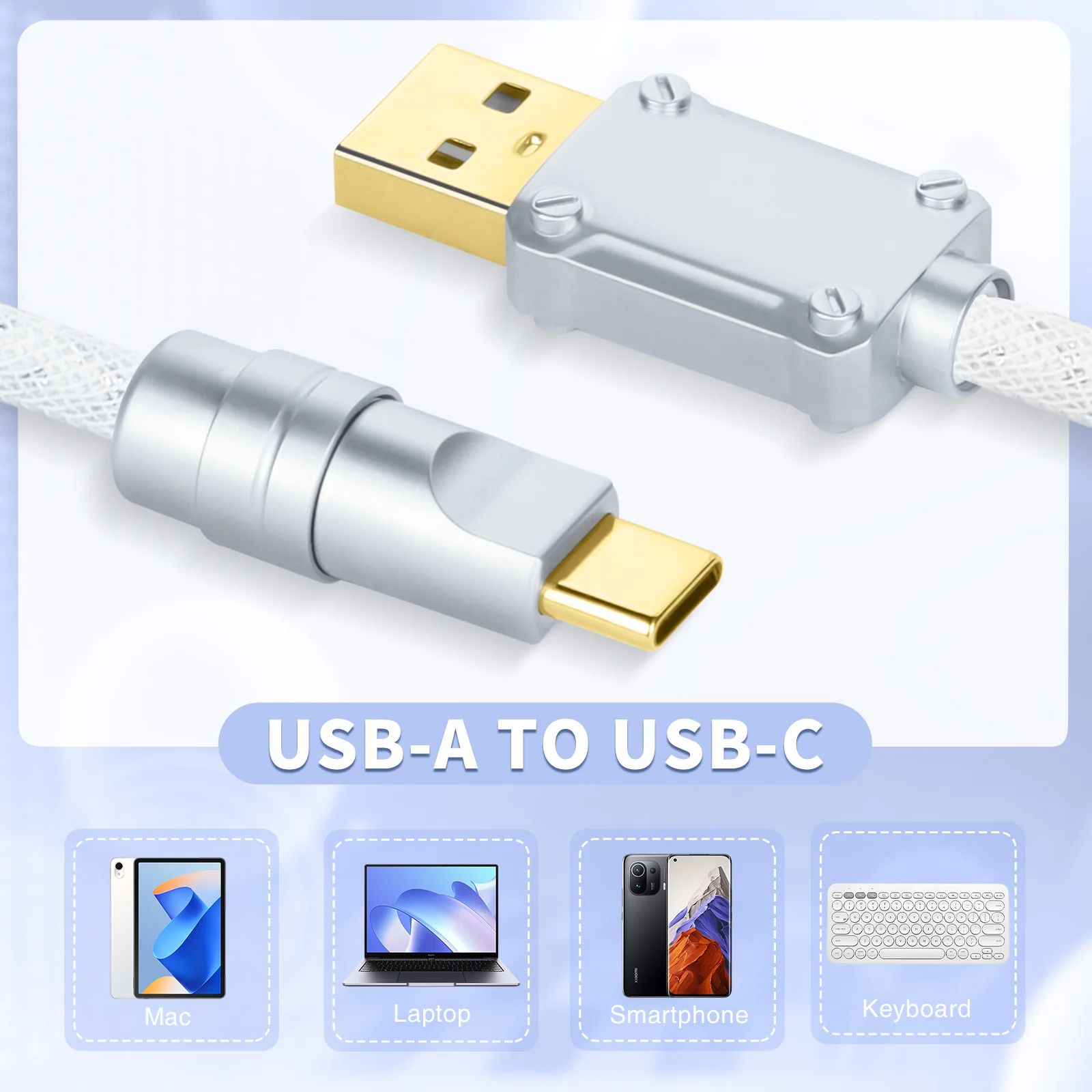 ATTACK SHARK C05 Coiled Cable 3 ATTACK SHARK C05 Coiled Cable