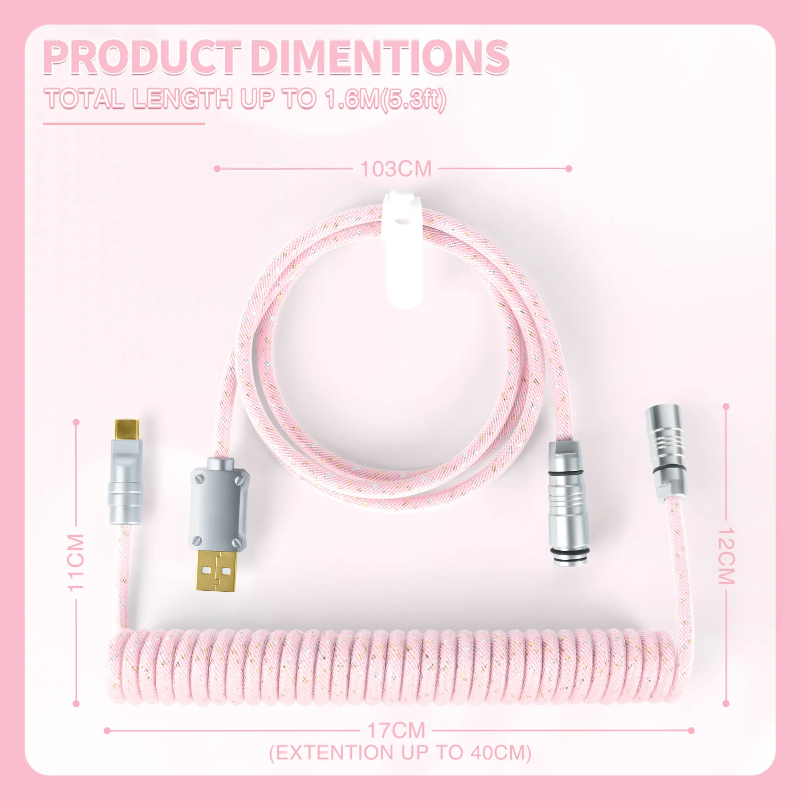 ATTACK SHARK C05 Coiled Cable 36 ATTACK SHARK C05 Coiled Cable