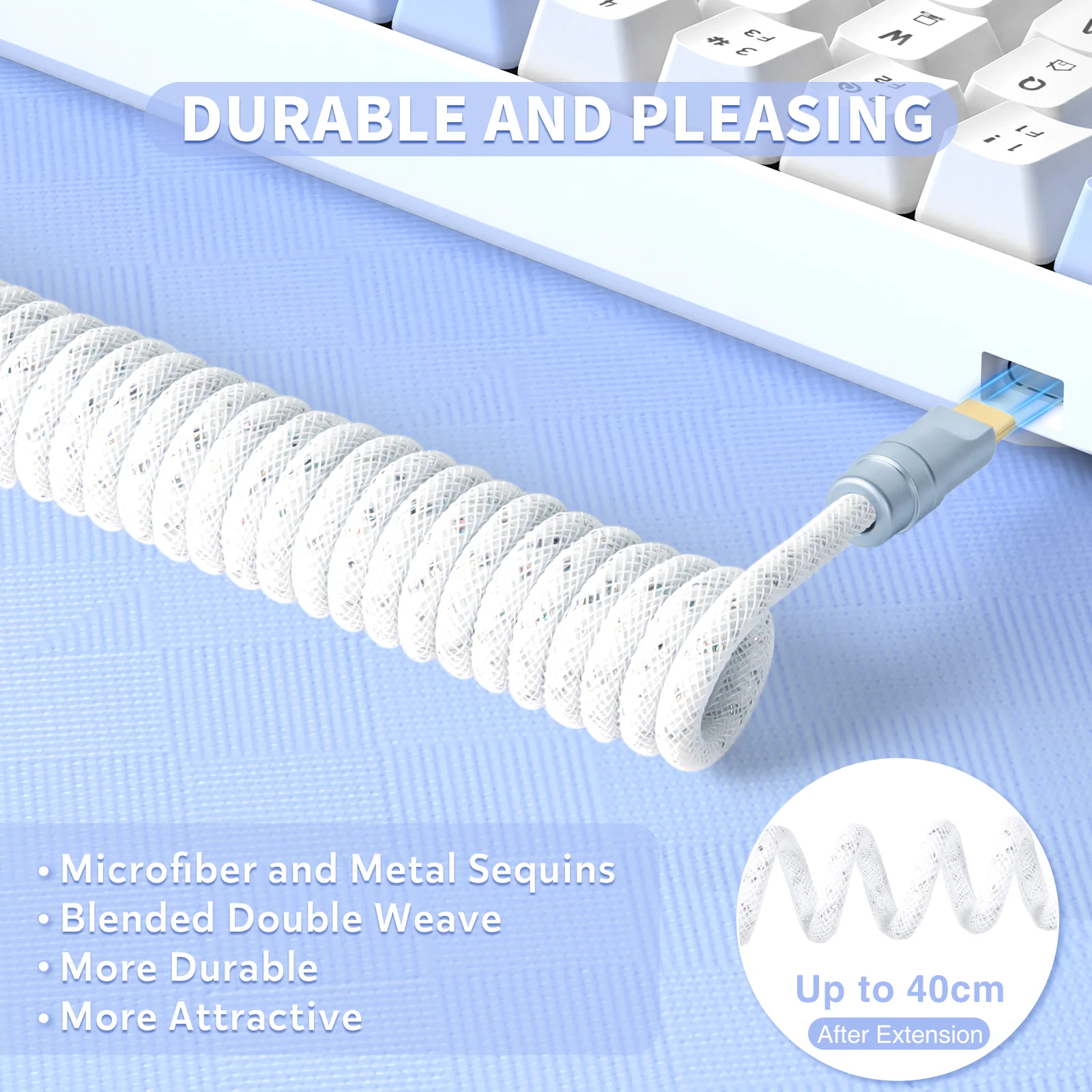 ATTACK SHARK C05 Coiled Cable 5 ATTACK SHARK C05 Coiled Cable