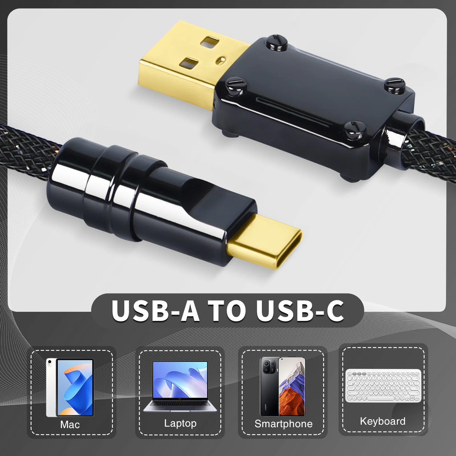 ATTACK SHARK C05 Coiled Cable 9 ATTACK SHARK C05 Coiled Cable