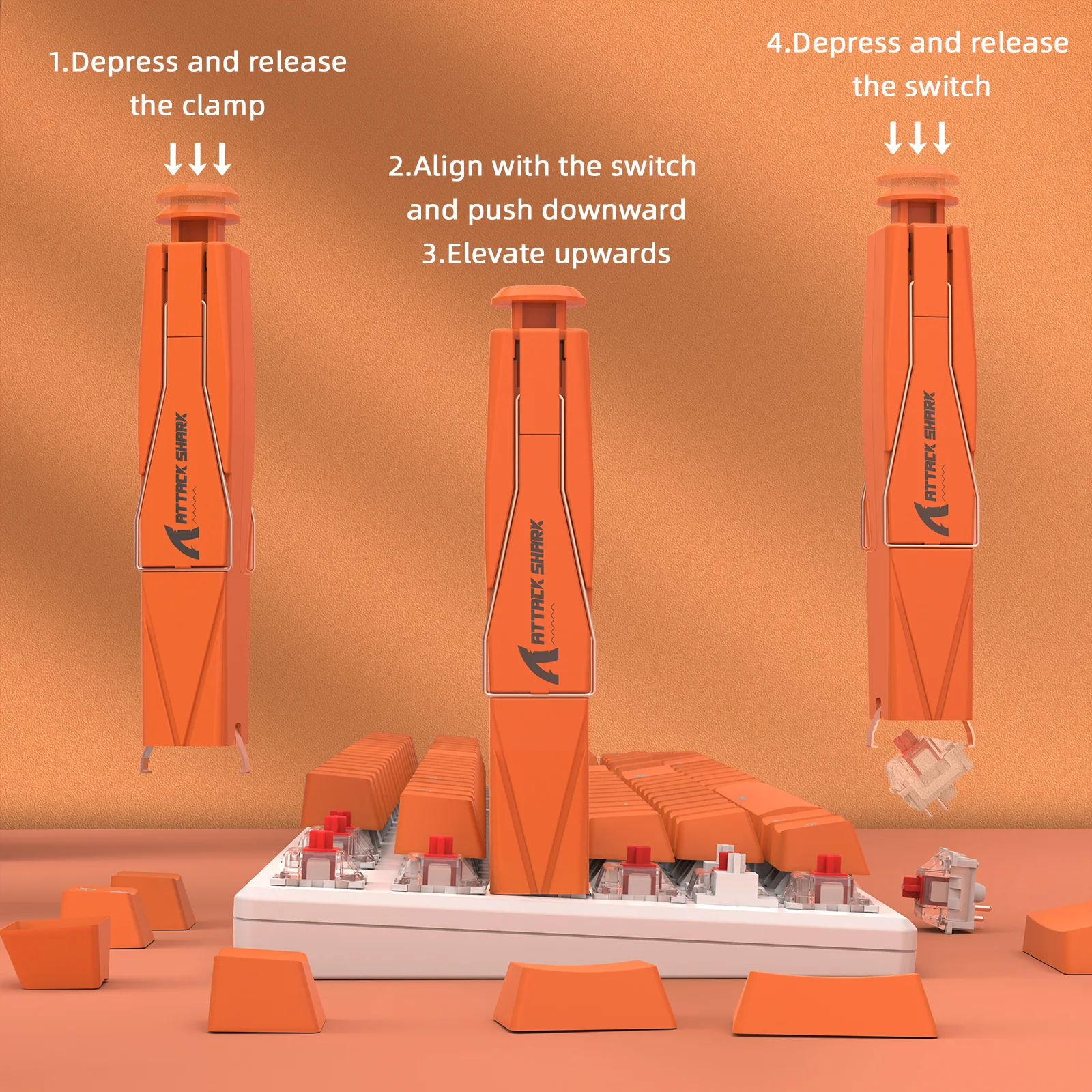 ATTACK SHARK KS01 KEYCAP & SWITCH PULLER 13 ATTACK SHARK KS01 KEYCAP & SWITCH PULLER