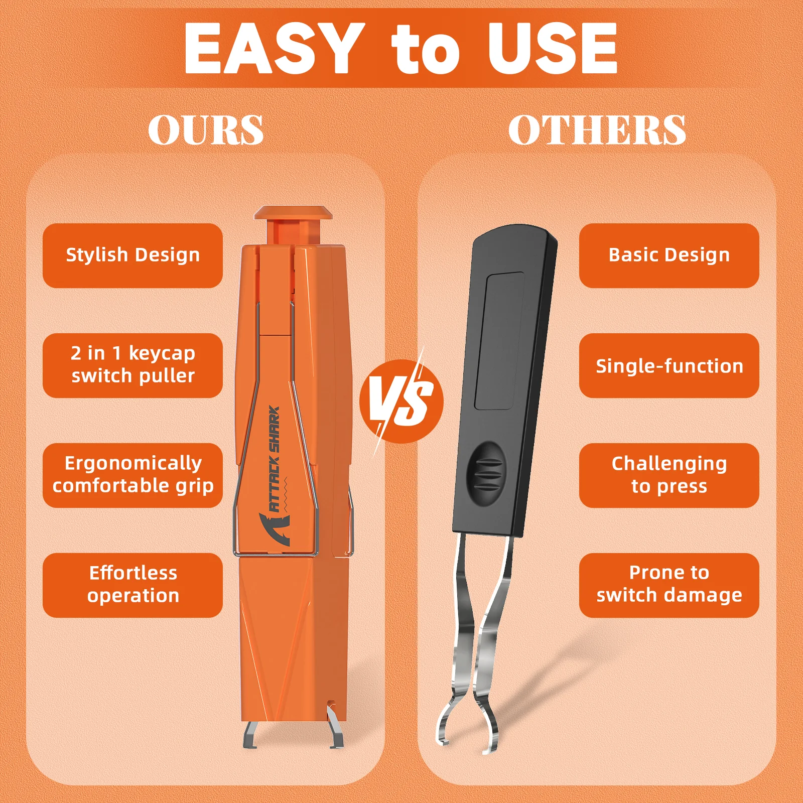 ATTACK SHARK KS01 KEYCAP & SWITCH PULLER 14 ATTACK SHARK KS01 KEYCAP & SWITCH PULLER