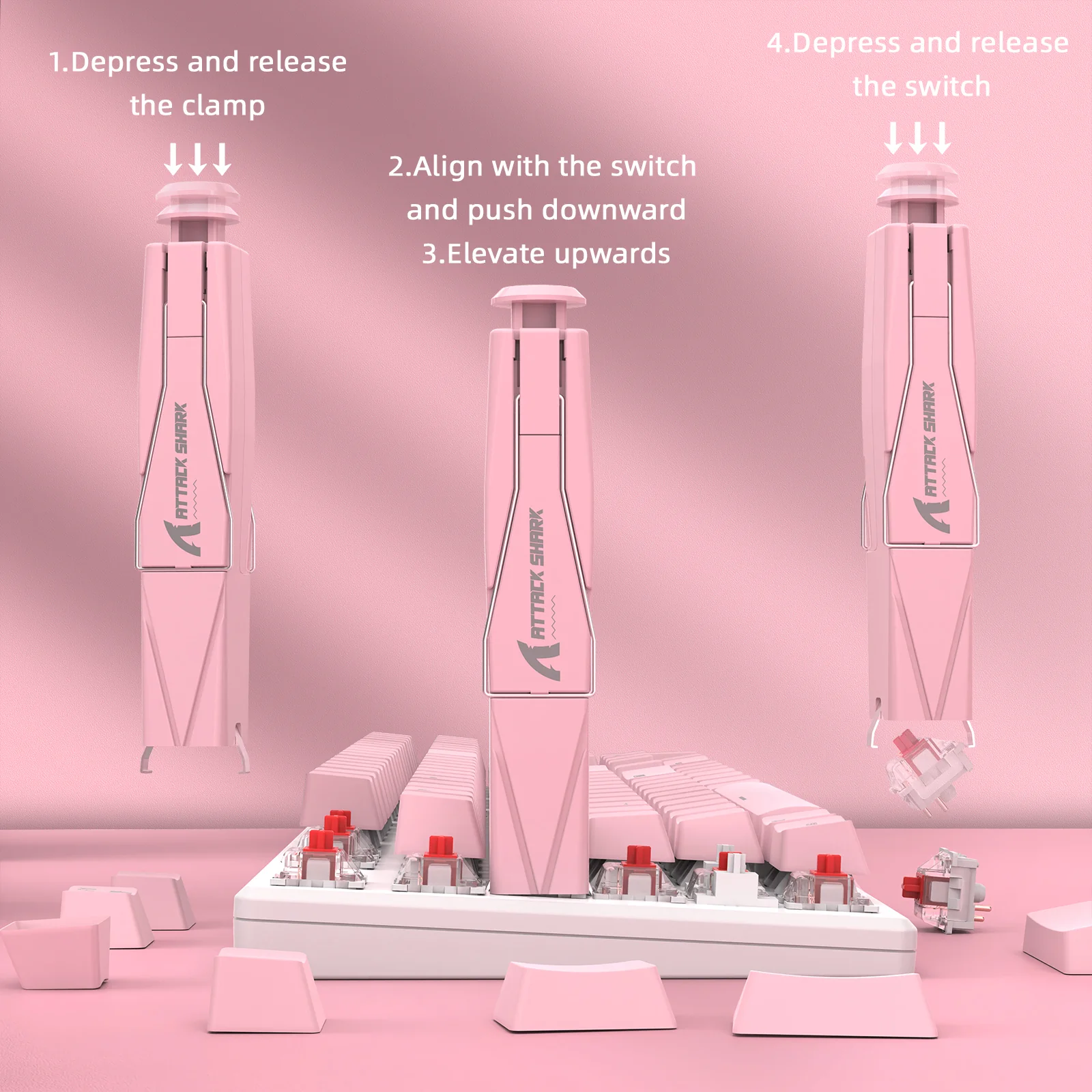 ATTACK SHARK KS01 KEYCAP & SWITCH PULLER 22 ATTACK SHARK KS01 KEYCAP & SWITCH PULLER