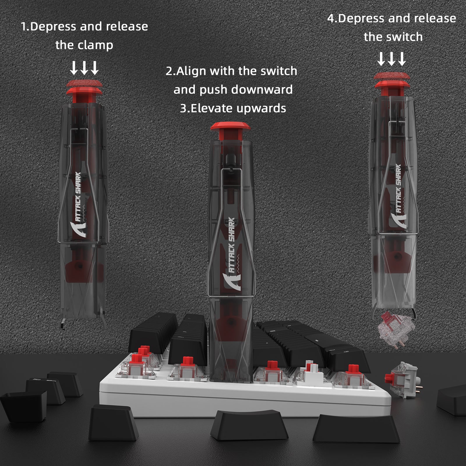 ATTACK SHARK KS01 KEYCAP & SWITCH PULLER 4 ATTACK SHARK KS01 KEYCAP & SWITCH PULLER