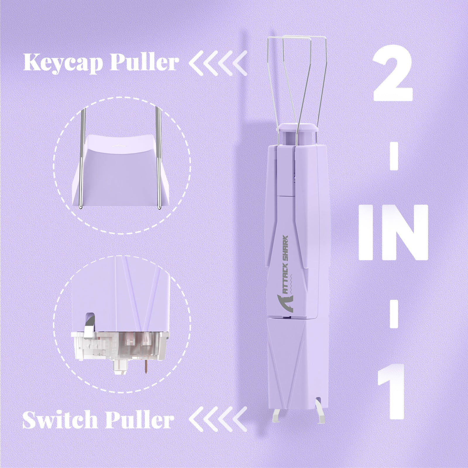 ATTACK SHARK KS01 KEYCAP & SWITCH PULLER 47 ATTACK SHARK KS01 KEYCAP & SWITCH PULLER