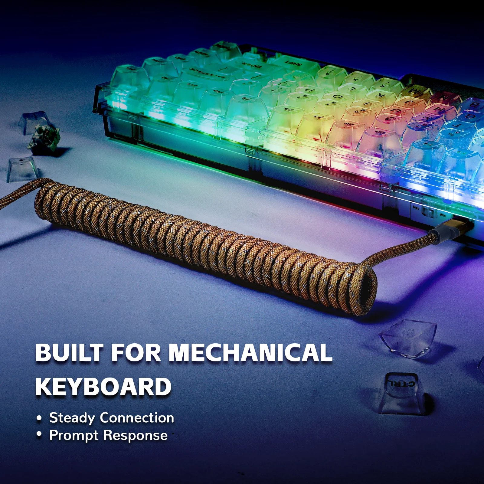 ATTACK SHARK C03 COILED CABLE 15 ATTACK SHARK C03 COILED CABLE