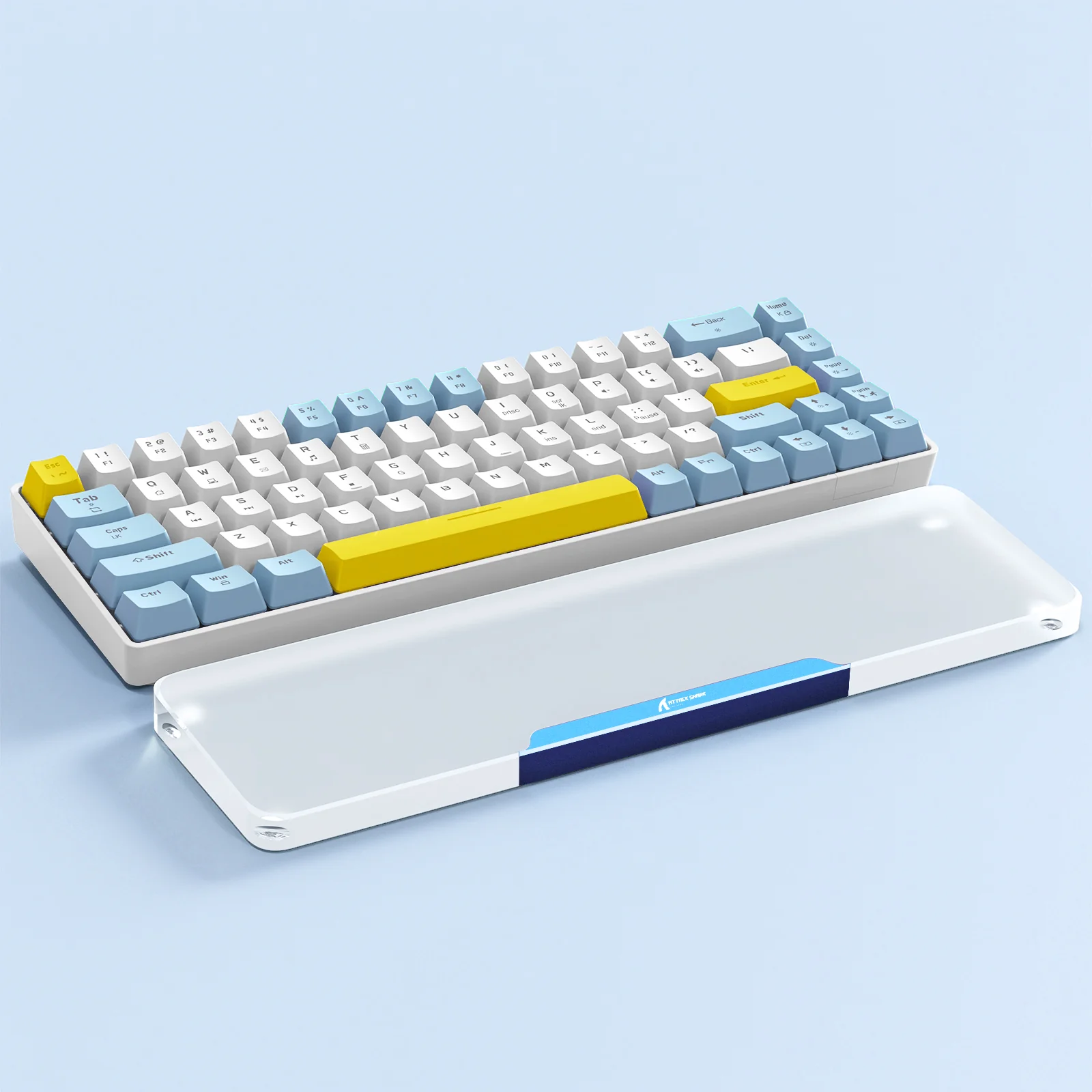 ATTACK SHARK 68 KEYS ACRYLIC WRIST REST 10 ATTACK SHARK 68 KEYS ACRYLIC WRIST REST