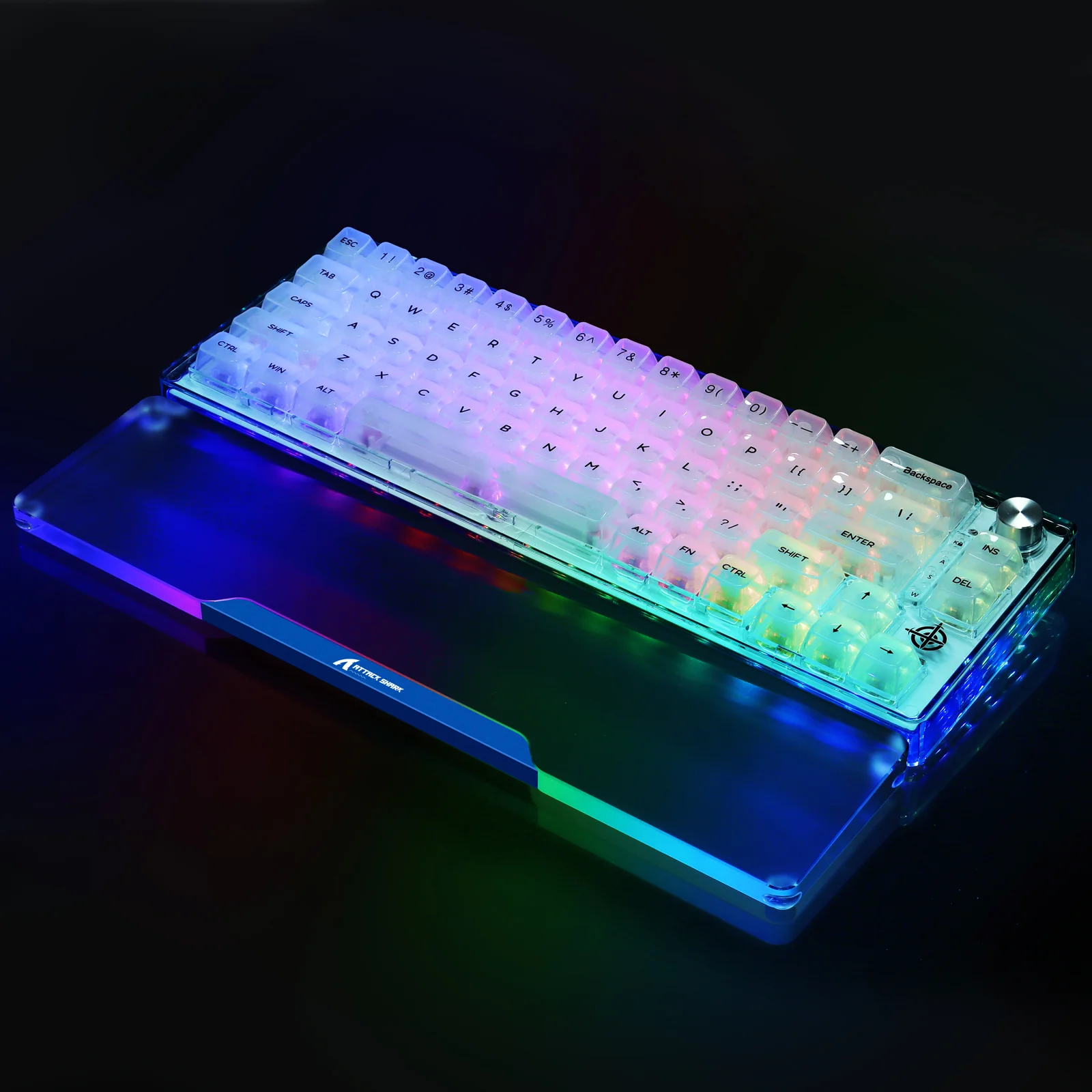 ATTACK SHARK 68 KEYS ACRYLIC WRIST REST 14 ATTACK SHARK 68 KEYS ACRYLIC WRIST REST