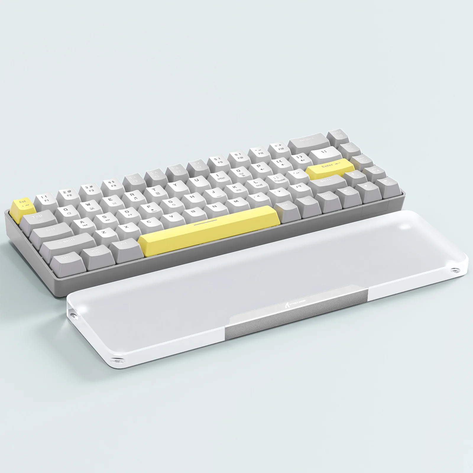ATTACK SHARK 68 KEYS ACRYLIC WRIST REST 19 ATTACK SHARK 68 KEYS ACRYLIC WRIST REST