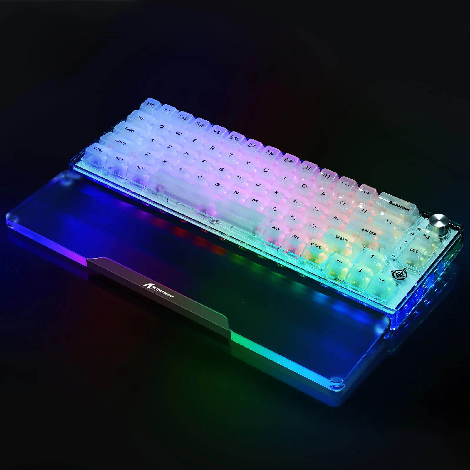 ATTACK SHARK 68 KEYS ACRYLIC WRIST REST 5 ATTACK SHARK 68 KEYS ACRYLIC WRIST REST