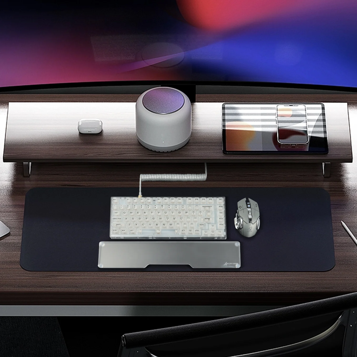 ATTACK SHARK ACRYLIC WRIST REST 33 ATTACK SHARK ACRYLIC WRIST REST