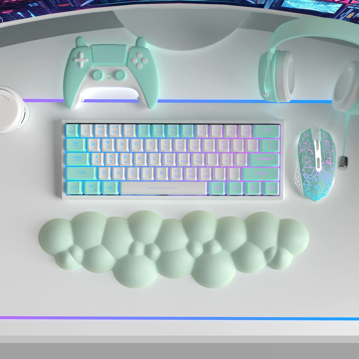 ATTACK SHARK Cloud Keyboard Wrist Rest 107 ATTACK SHARK Cloud Keyboard Wrist Rest