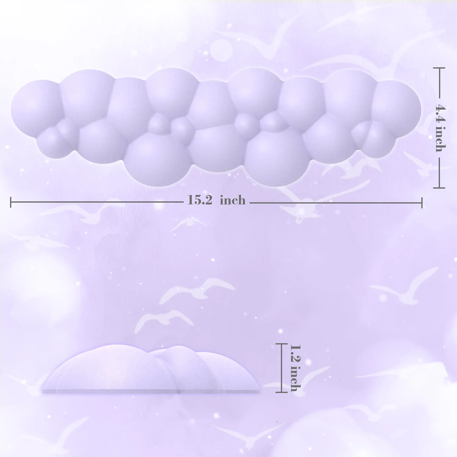 ATTACK SHARK Cloud Keyboard Wrist Rest 46 ATTACK SHARK Cloud Keyboard Wrist Rest