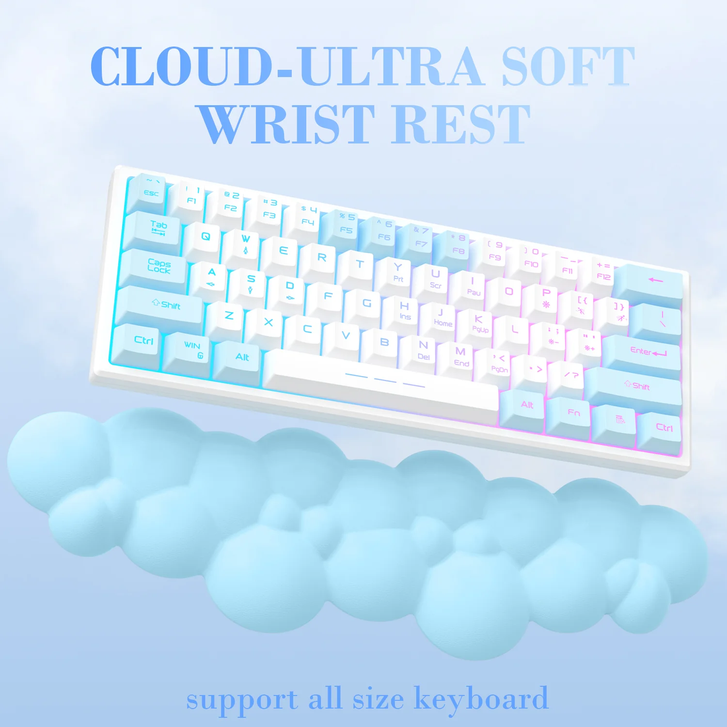 ATTACK SHARK Cloud Keyboard Wrist Rest 52 ATTACK SHARK Cloud Keyboard Wrist Rest