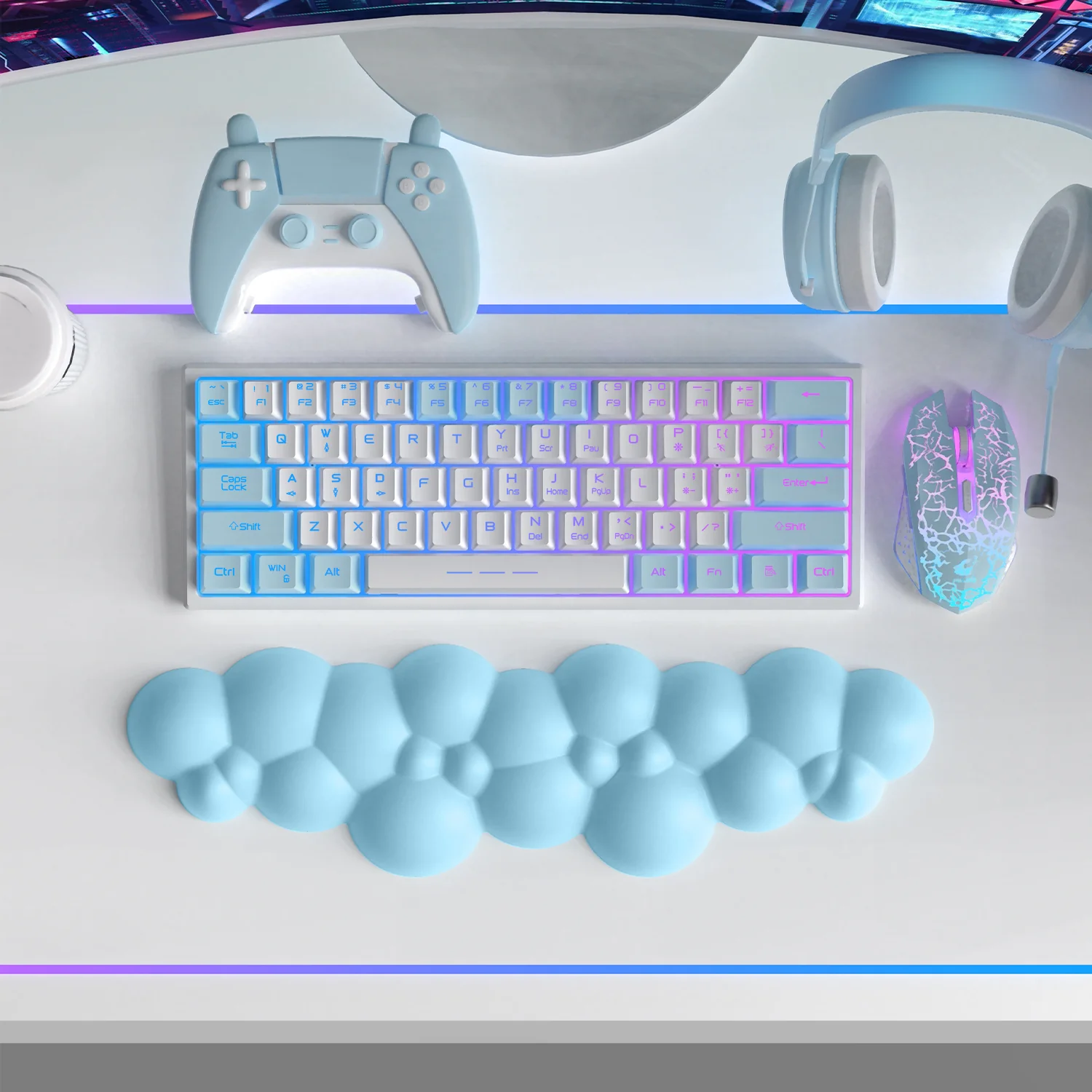 ATTACK SHARK Cloud Keyboard Wrist Rest 59 ATTACK SHARK Cloud Keyboard Wrist Rest
