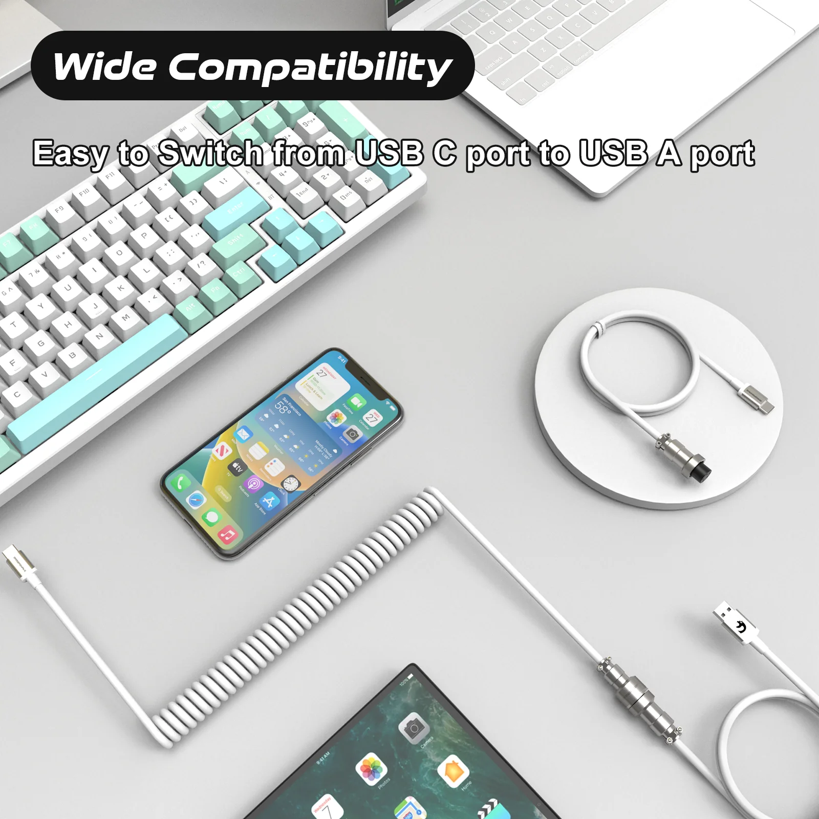 ATTACK SHARK C04 COILED CABLE 9 ATTACK SHARK C04 COILED CABLE