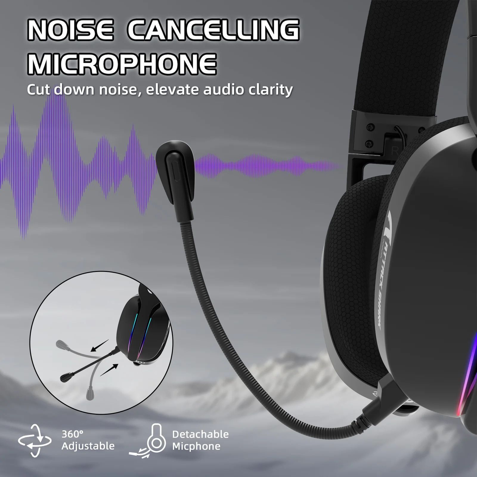 ATTACK SHARK L90 Foldable RGB Ultra-Light Tri-Mode Gaming Headset 6 ATTACK SHARK L90 Foldable RGB Ultra-Light Tri-Mode Gaming Headset