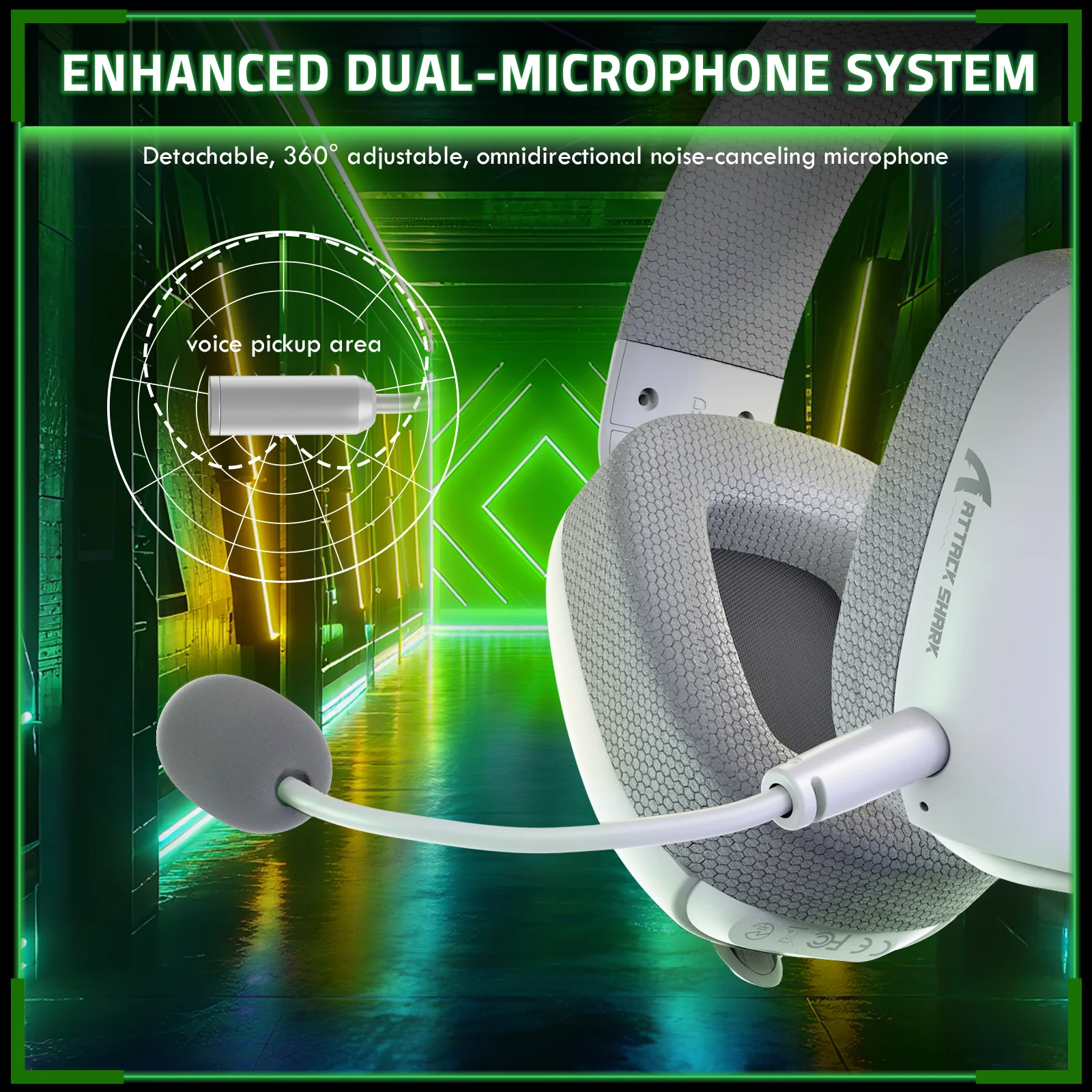 ATTACK SHARK L80PRO Wireless Gaming Headset 17 ATTACK SHARK L80PRO Wireless Gaming Headset