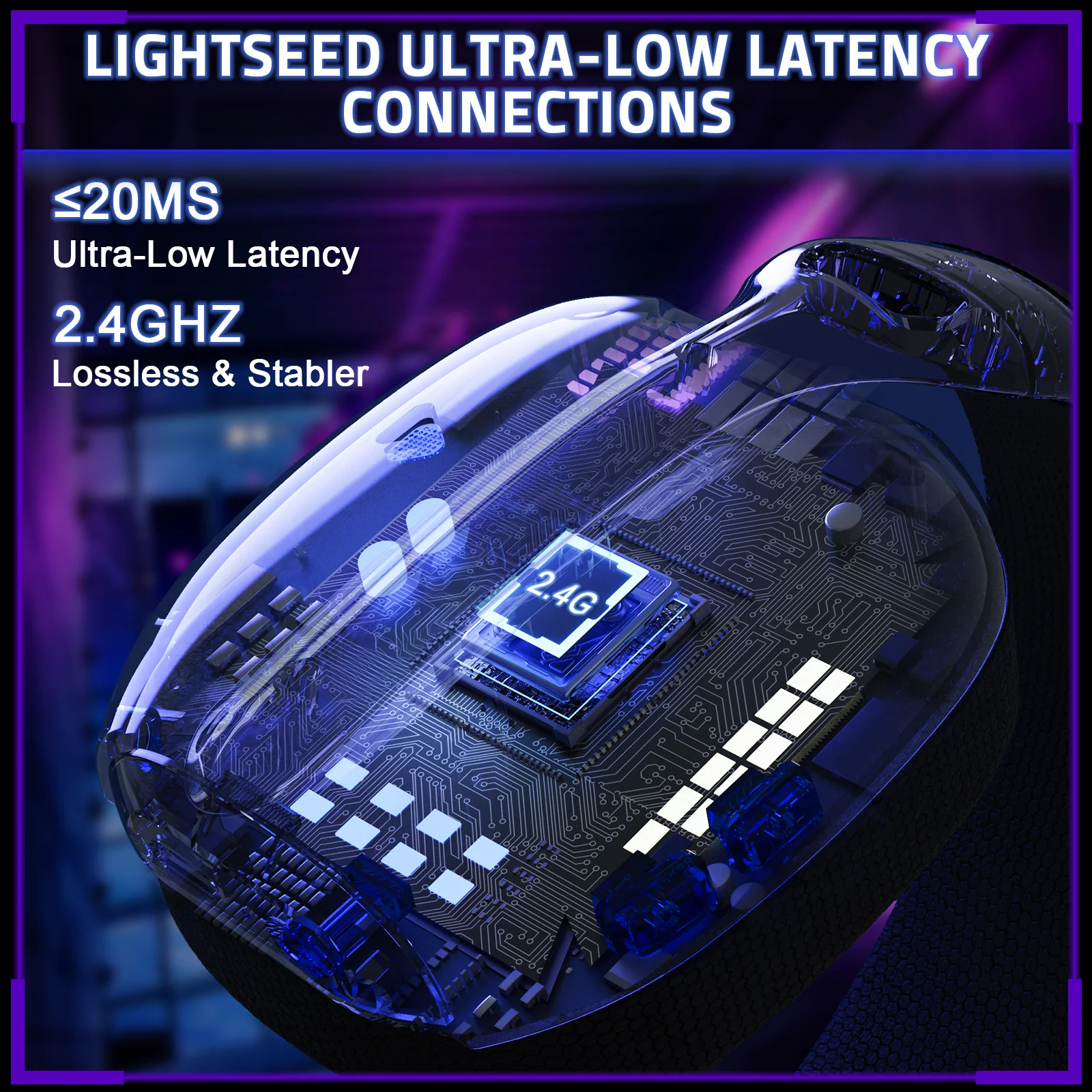 ATTACK SHARK L80PRO Wireless Gaming Headset 4 ATTACK SHARK L80PRO Wireless Gaming Headset