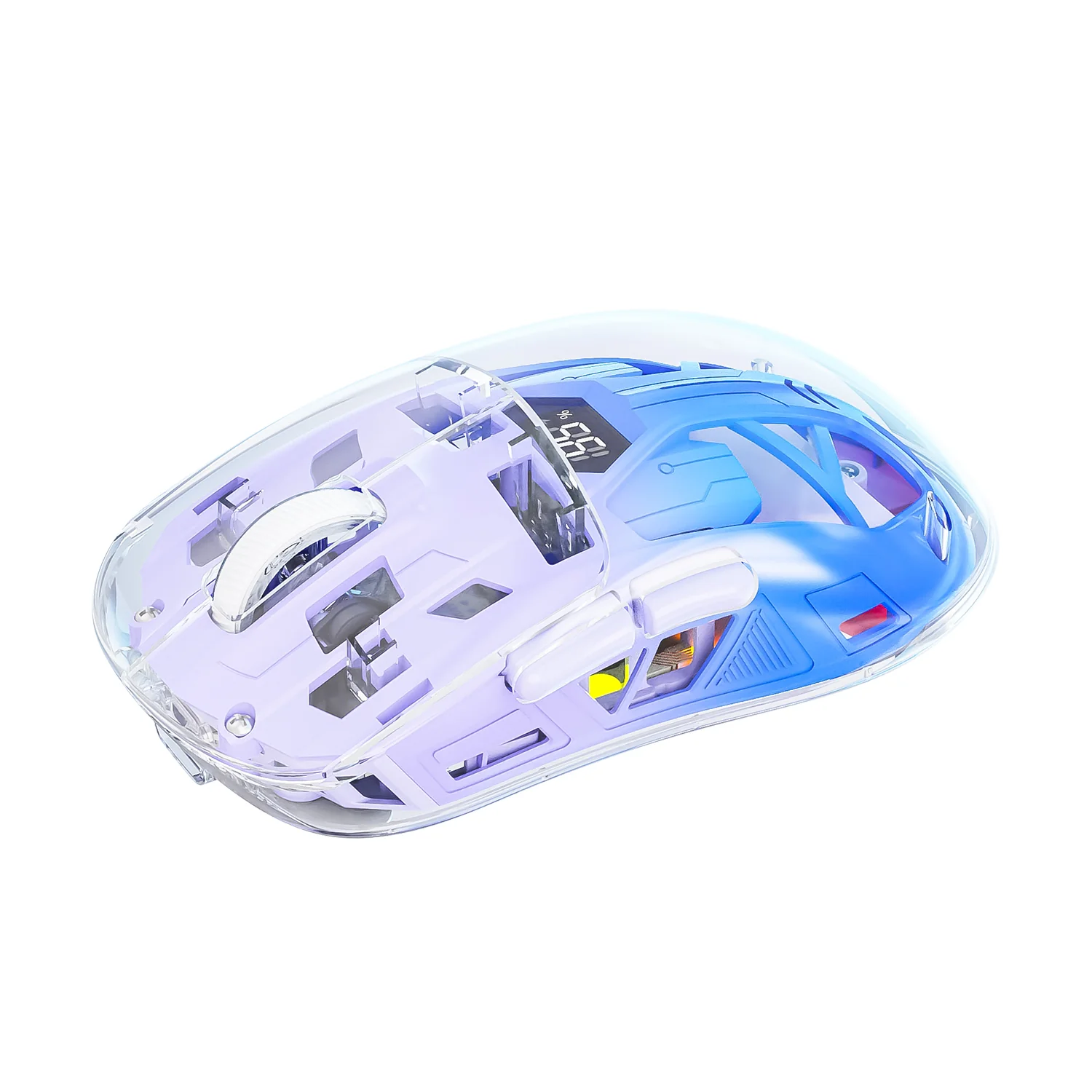 ATTACK SHARK A2 Transparent RGB Wireless Mouse with Battery Level Display 7 ATTACK SHARK A2 Transparent RGB Wireless Mouse with Battery Level Display