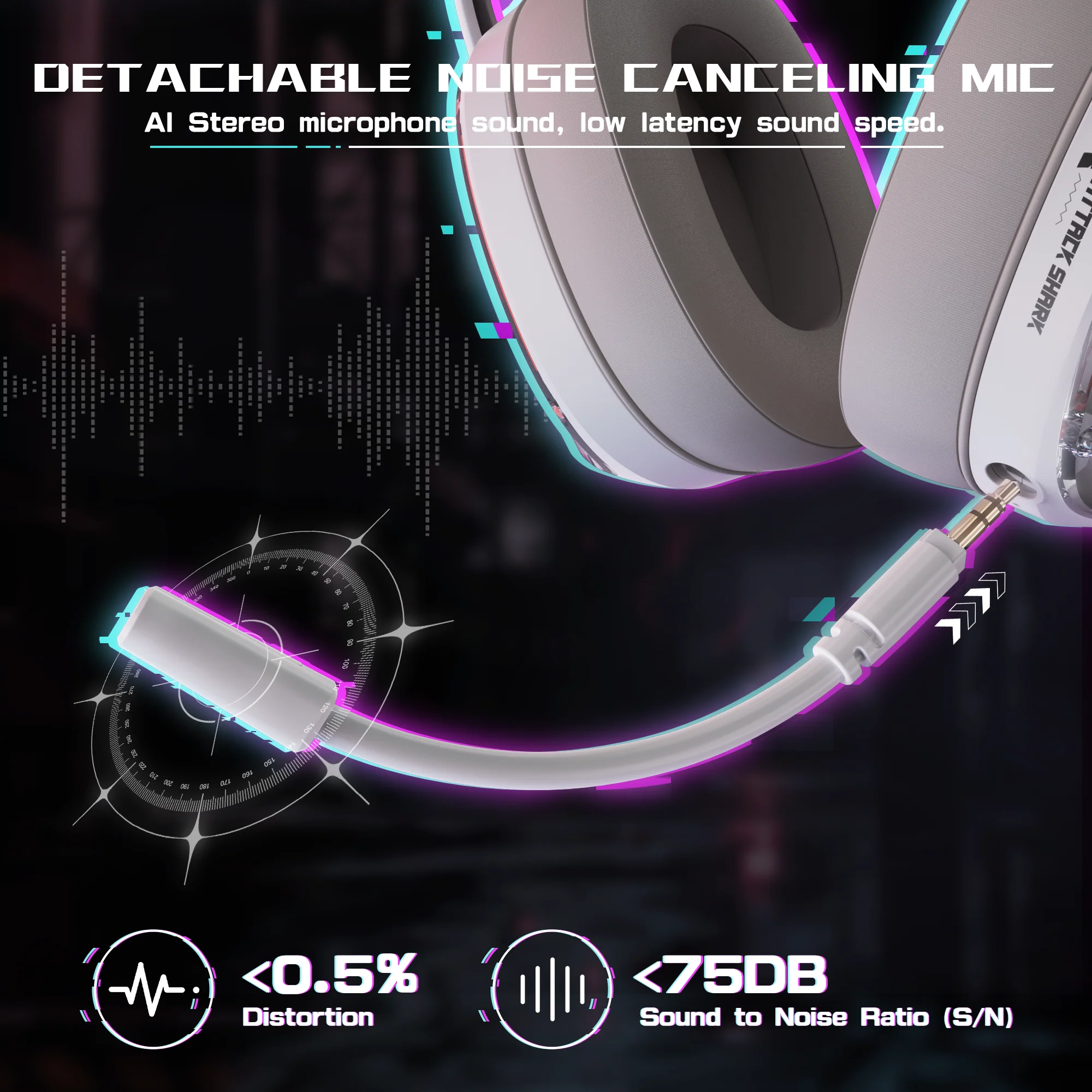 ATTACK SHARK L60 Ultra-Light Tri-Mode Gaming Headset 13 ATTACK SHARK L60 Ultra-Light Tri-Mode Gaming Headset