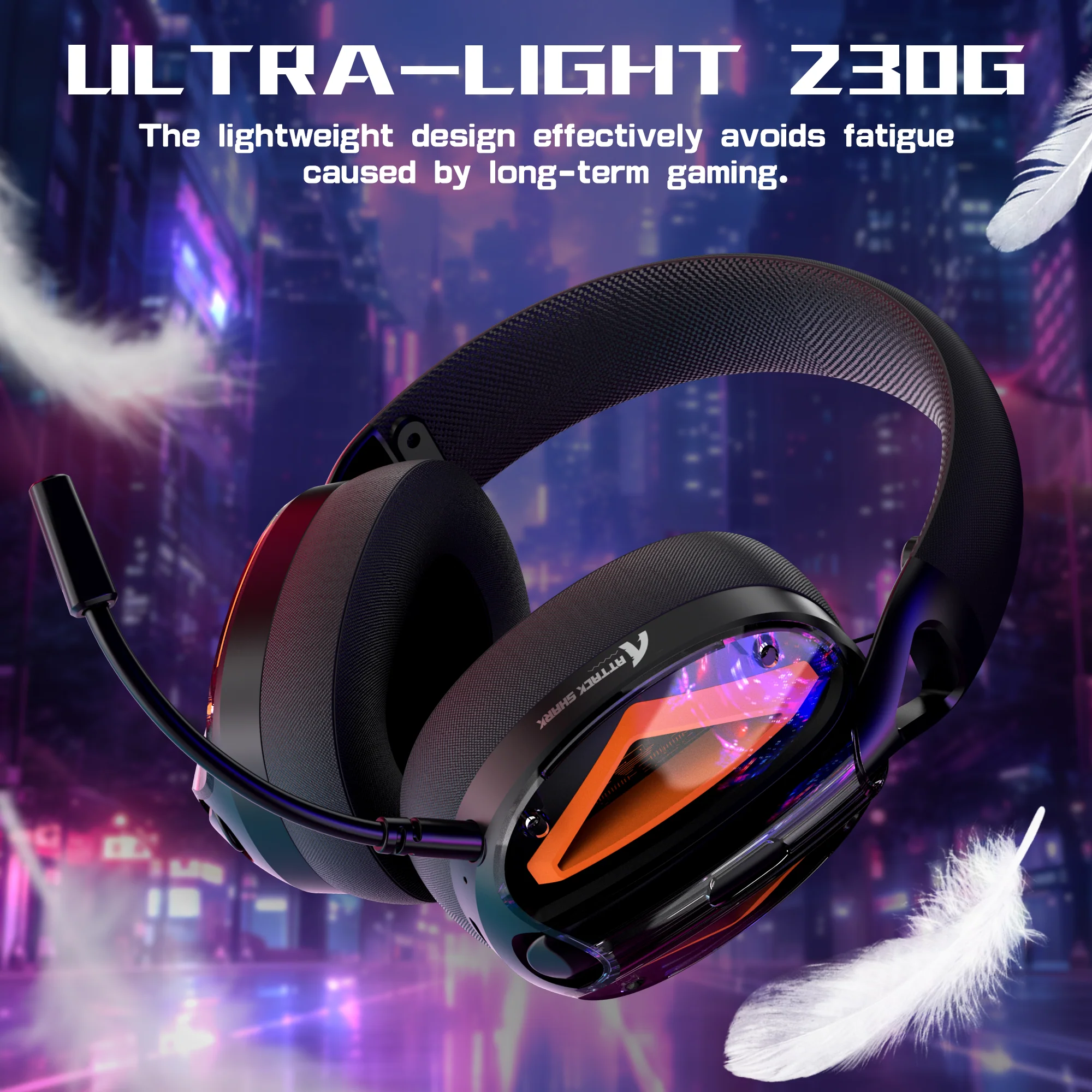 ATTACK SHARK L60 Ultra-Light Tri-Mode Gaming Headset 3 ATTACK SHARK L60 Ultra-Light Tri-Mode Gaming Headset