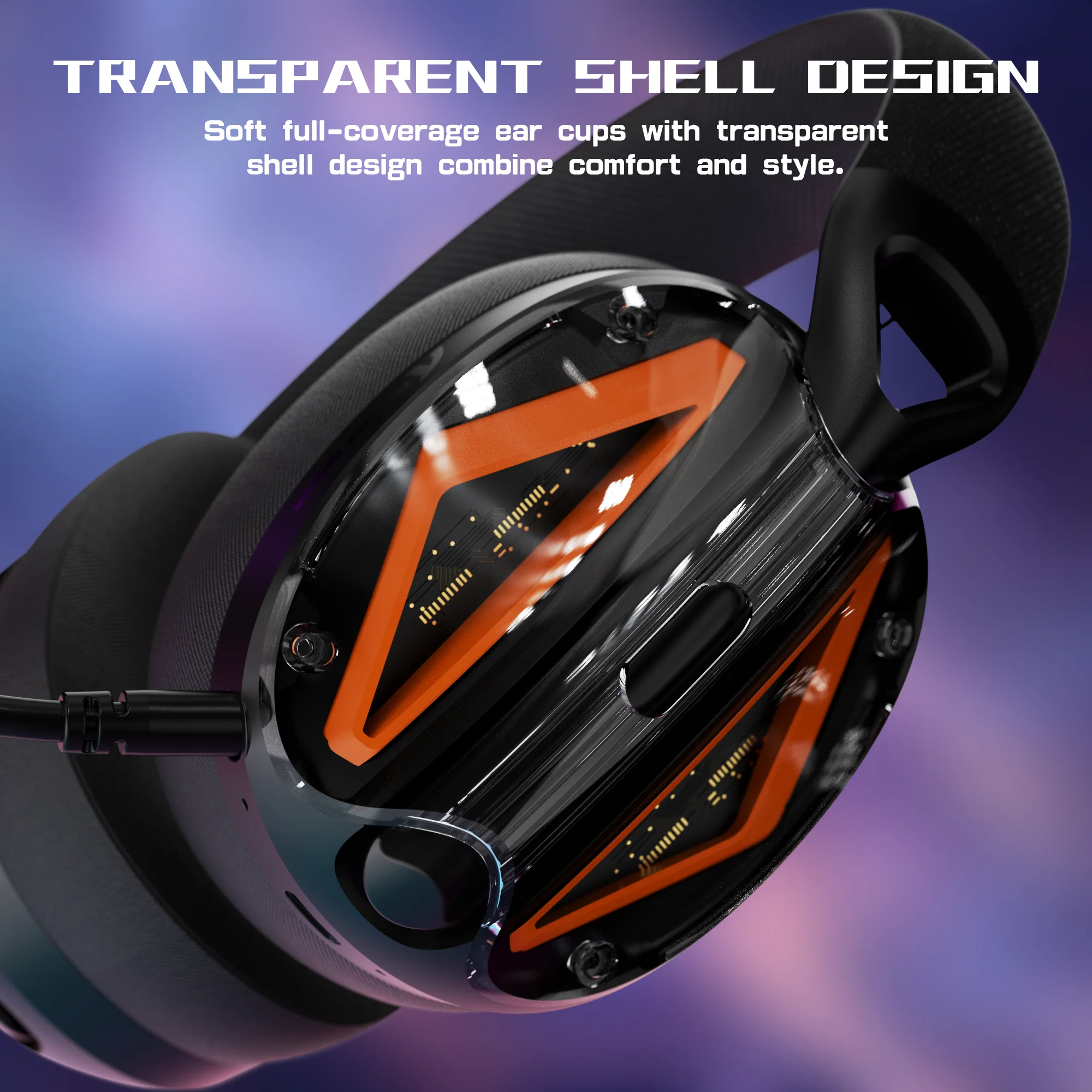 ATTACK SHARK L60 Ultra-Light Tri-Mode Gaming Headset 5 ATTACK SHARK L60 Ultra-Light Tri-Mode Gaming Headset