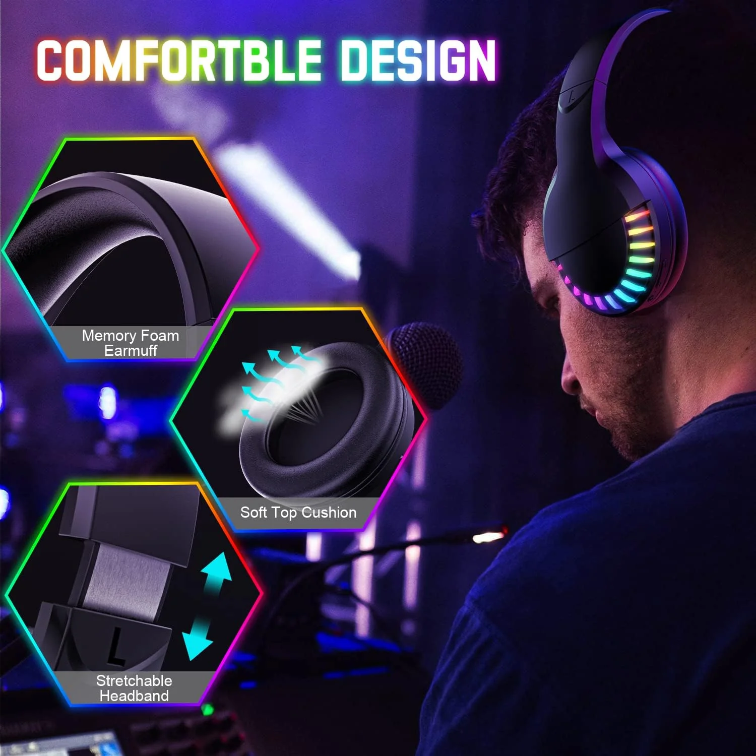 ATTACK SHARK x MAMBASNAKE SH33 Wireless Bluetooth Headset 6 ATTACK SHARK x MAMBASNAKE SH33 Wireless Bluetooth Headset