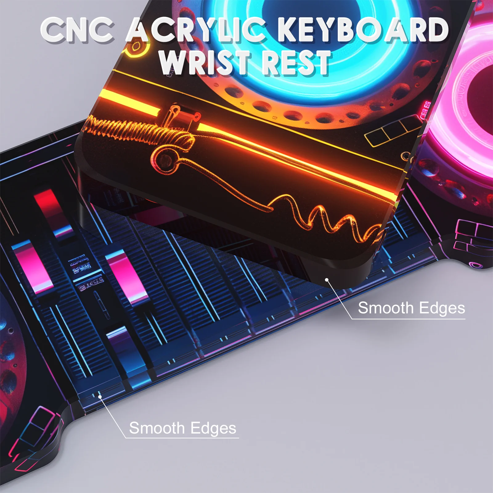 ATTACK SHARK Acrylic Wrist Rest with Pattern 15 ATTACK SHARK Acrylic Wrist Rest with Pattern