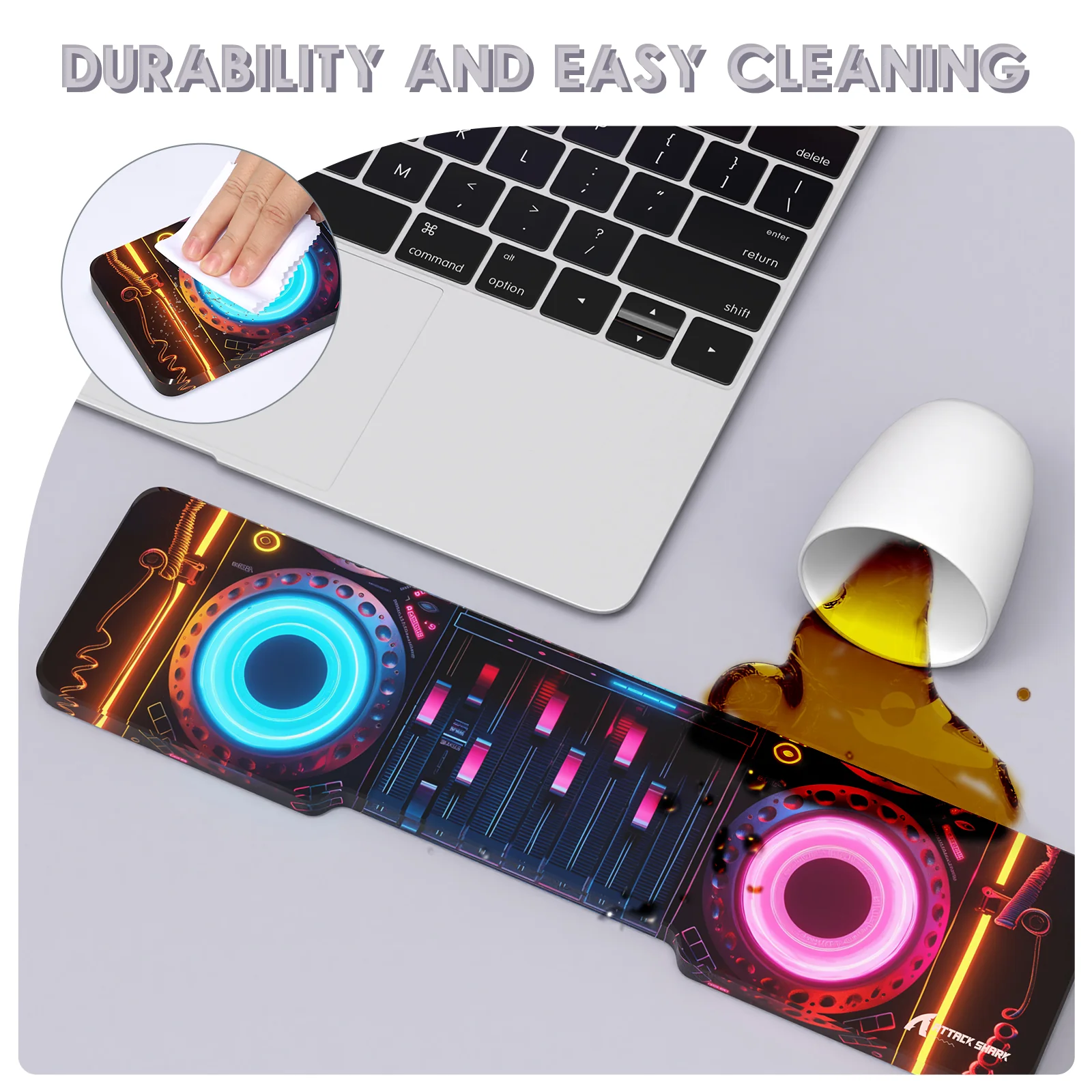 ATTACK SHARK Acrylic Wrist Rest with Pattern 16 ATTACK SHARK Acrylic Wrist Rest with Pattern