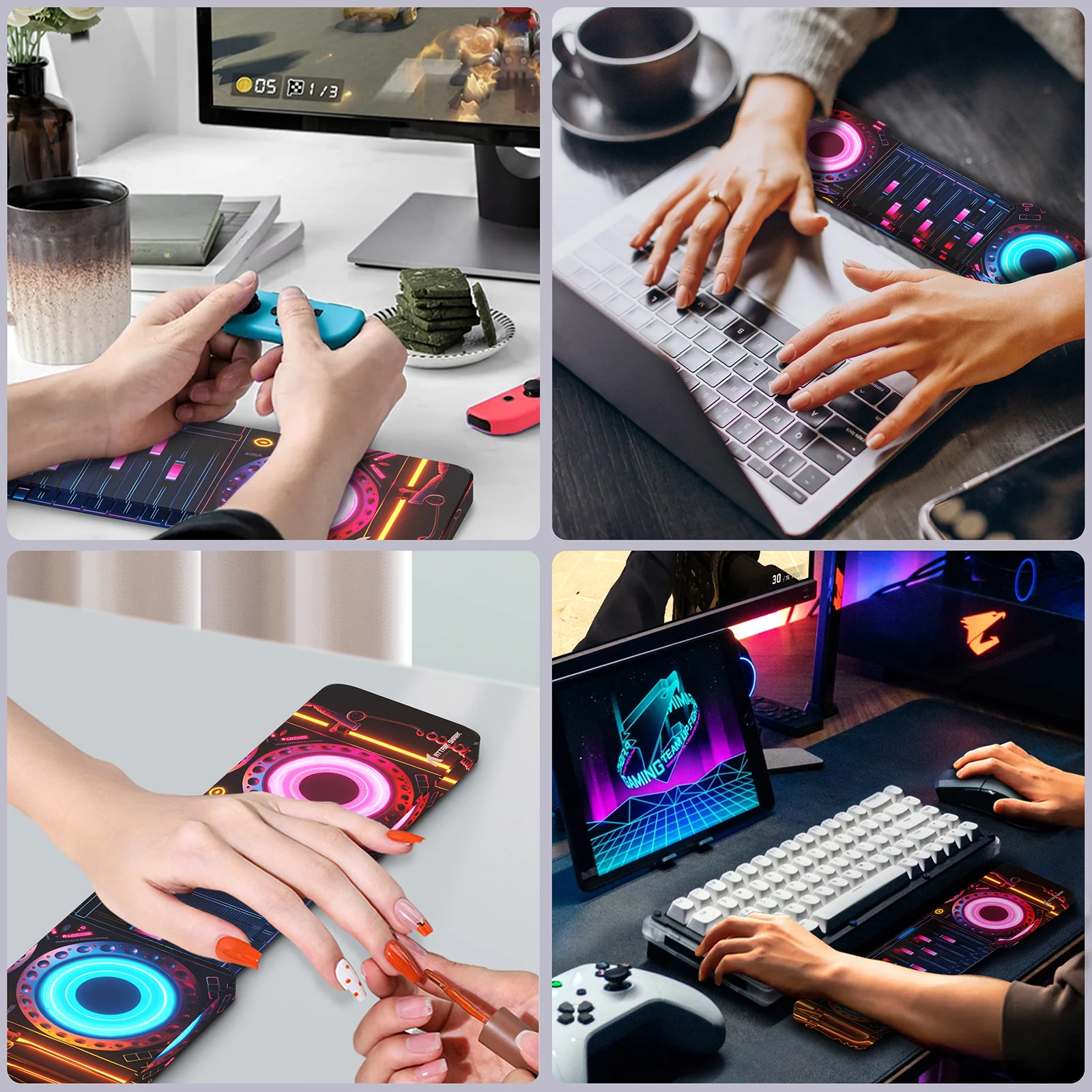 ATTACK SHARK Acrylic Wrist Rest with Pattern 20 ATTACK SHARK Acrylic Wrist Rest with Pattern