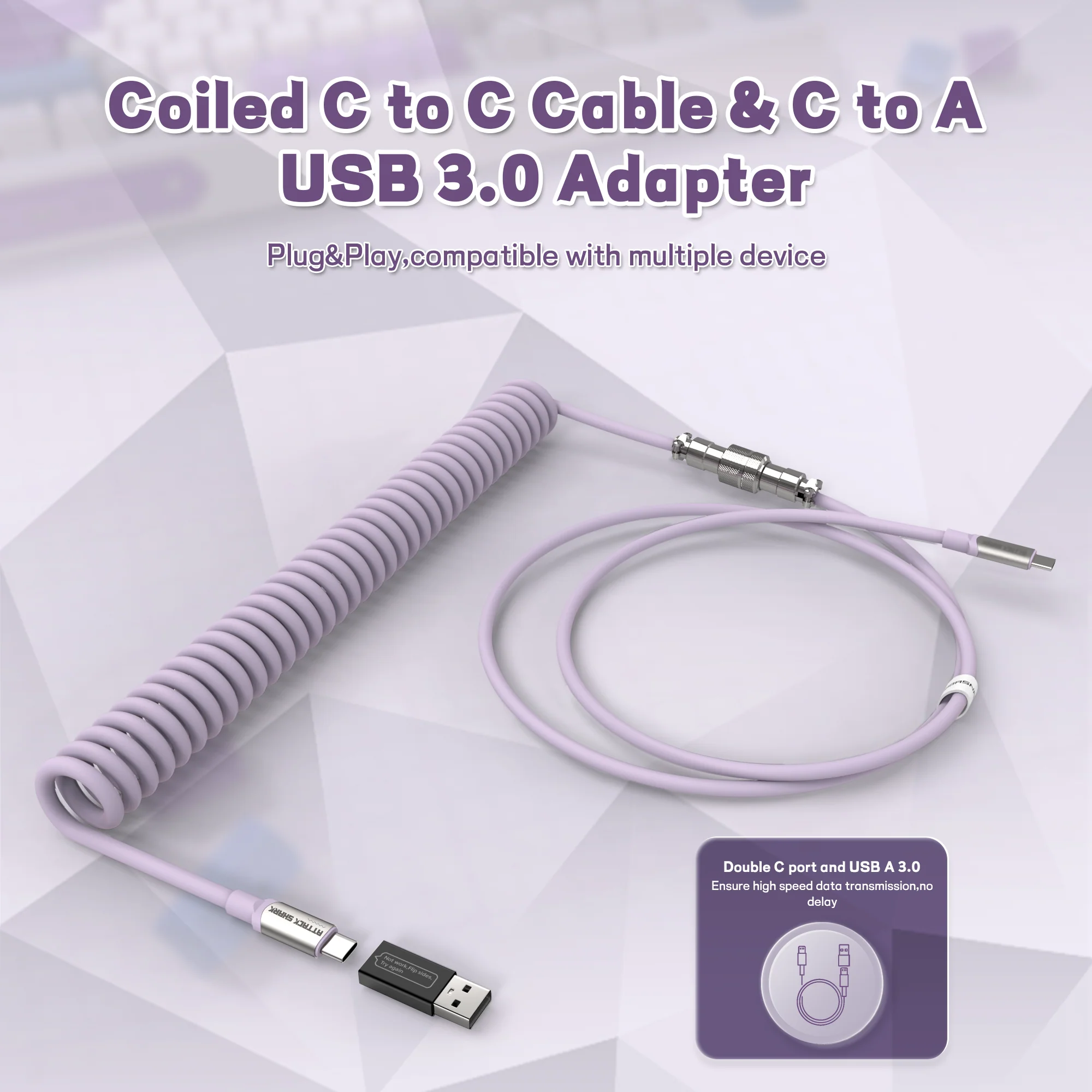 ATTACK SHARK C04-C COILED CABLE 11 ATTACK SHARK C04-C COILED CABLE